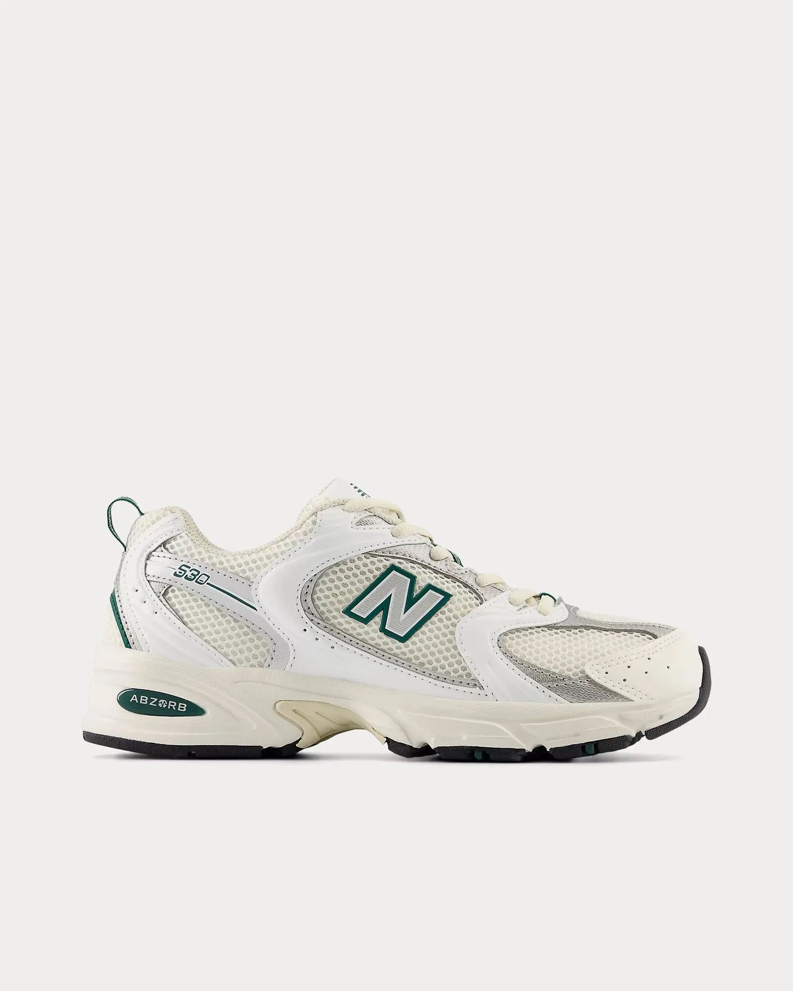530 Sea Salt / White / Marsh Green Low Top Sneakers
