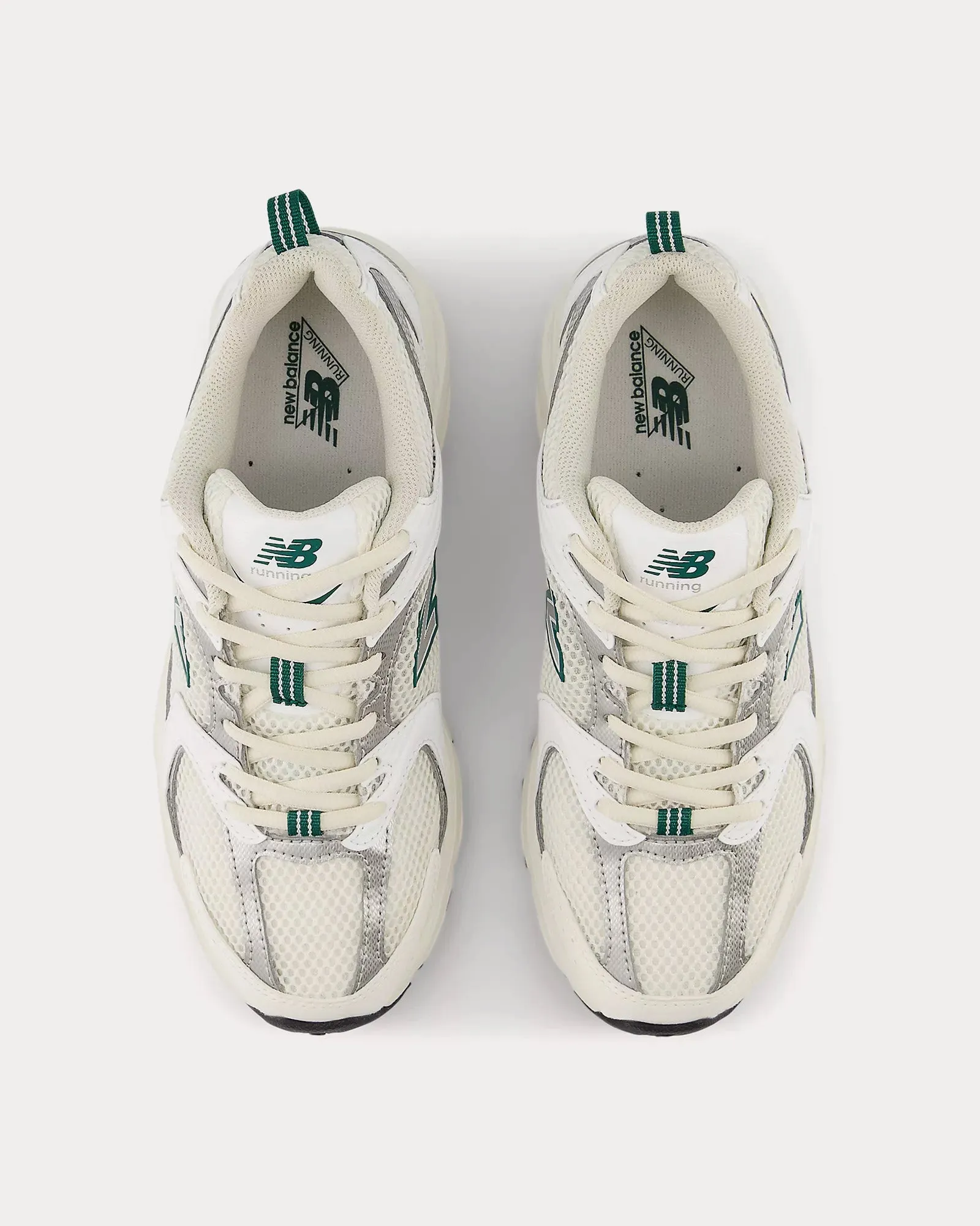 530 Sea Salt / White / Marsh Green Low Top Sneakers