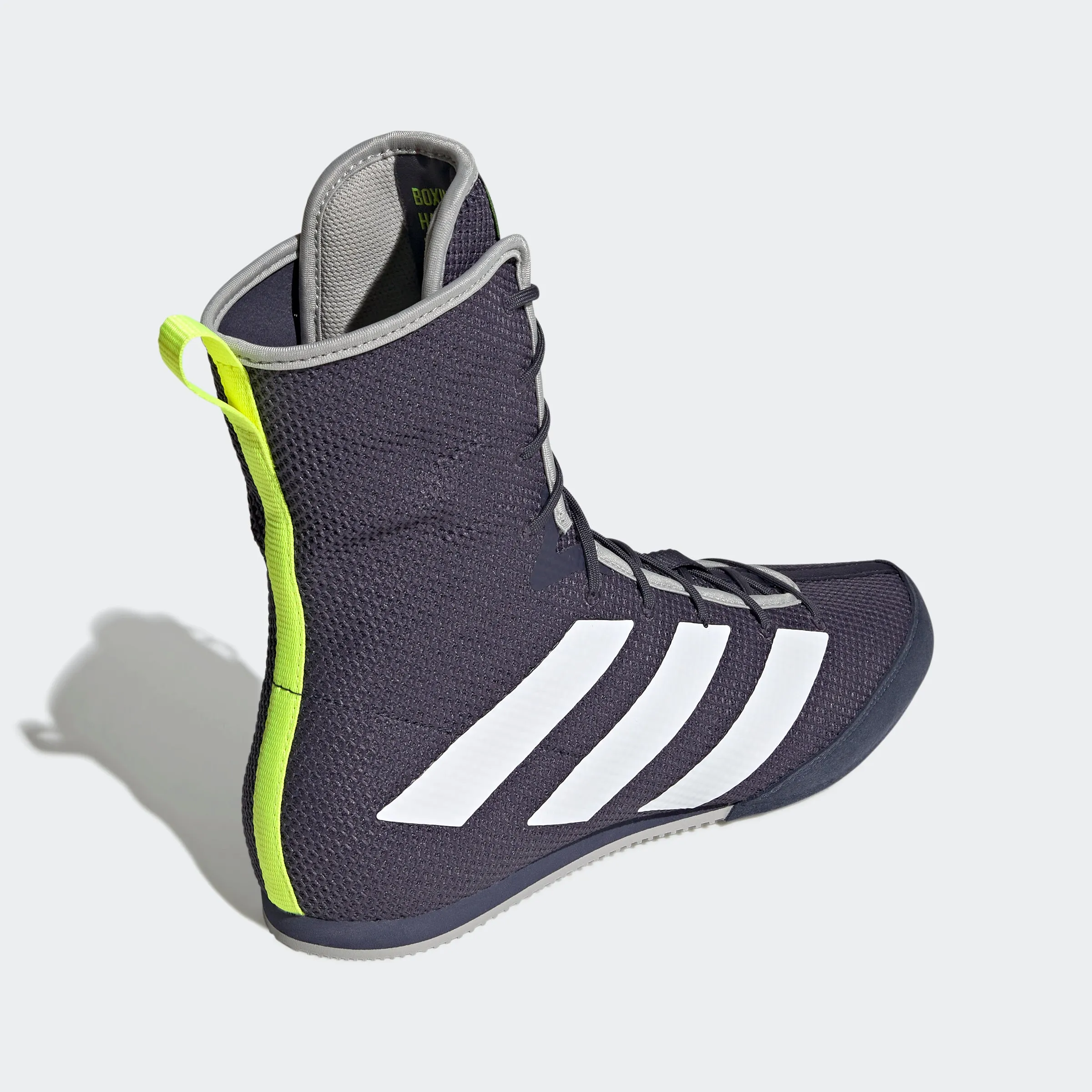 adidas BOX HOG 3 Boxing Shoes | Lucid Yellow-Core Navy | Men's