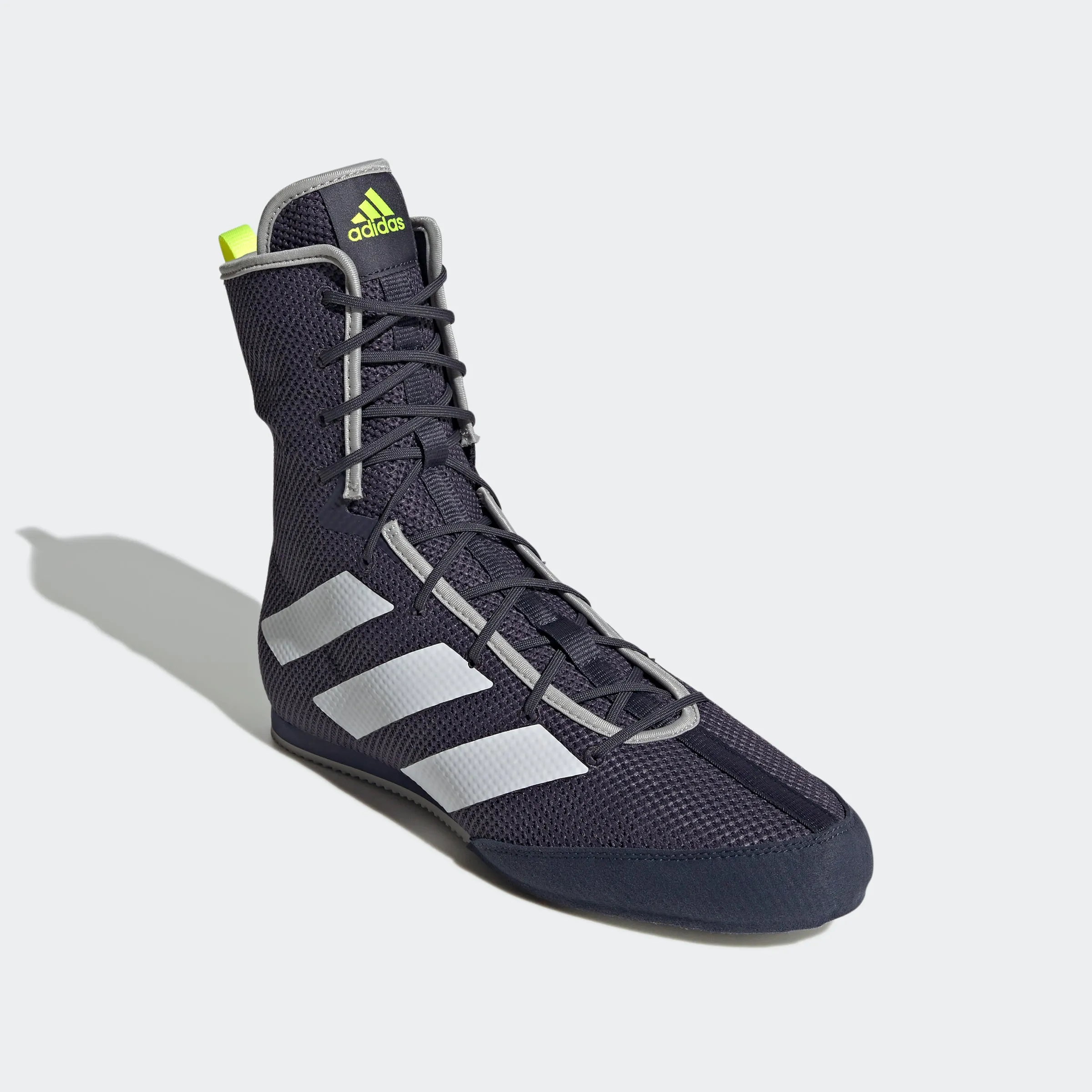 adidas BOX HOG 3 Boxing Shoes | Lucid Yellow-Core Navy | Men's
