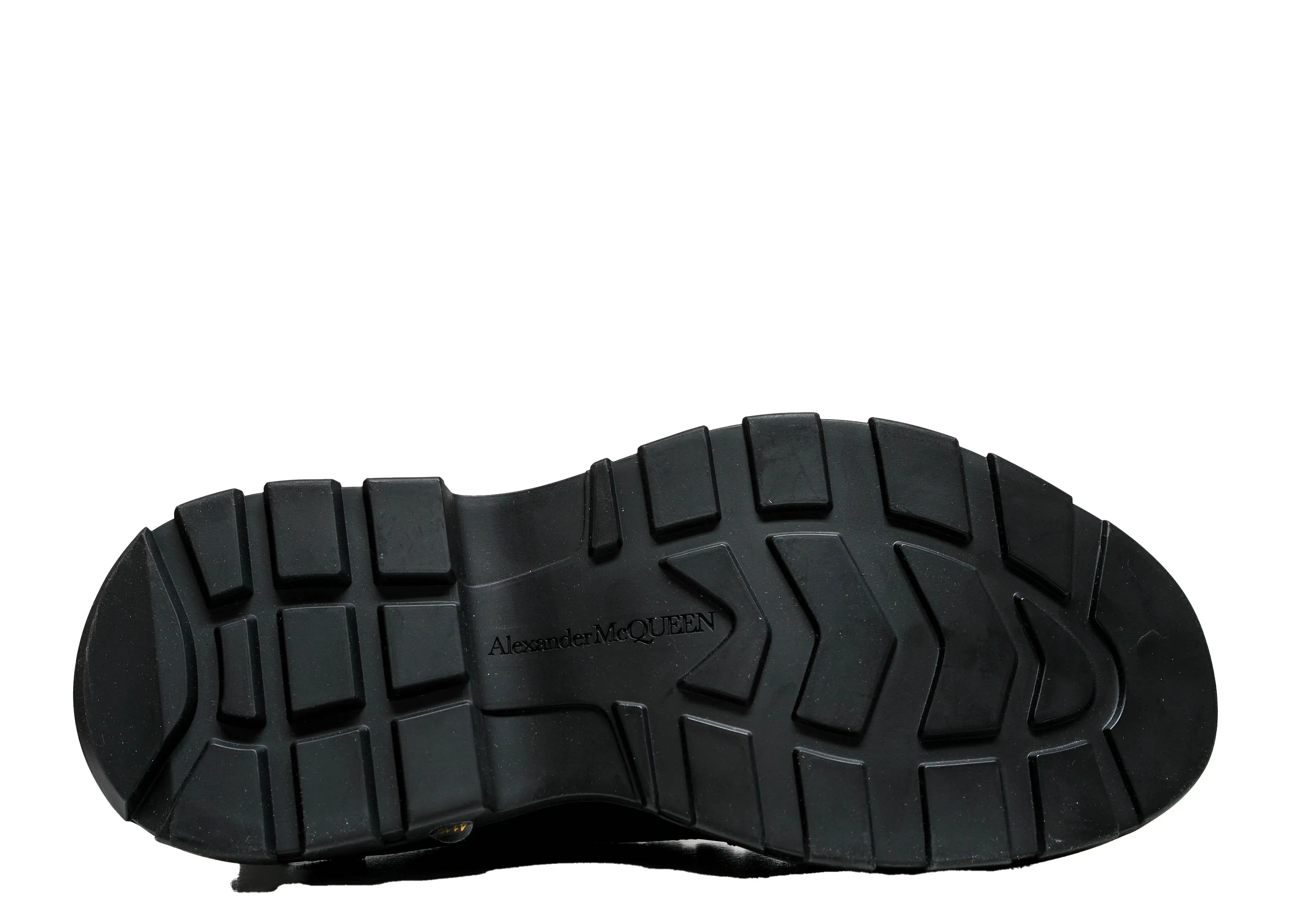 Alexander McQueen Men's Black Tread Slick Lace-up Canvas Sneaker 705660