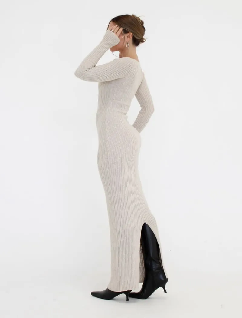 Alpine Maxi Dress | Natural