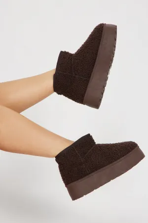 Always Cozy Booties - Brown