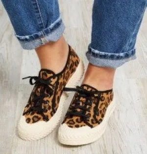 Animal Print Canvas Sneaker