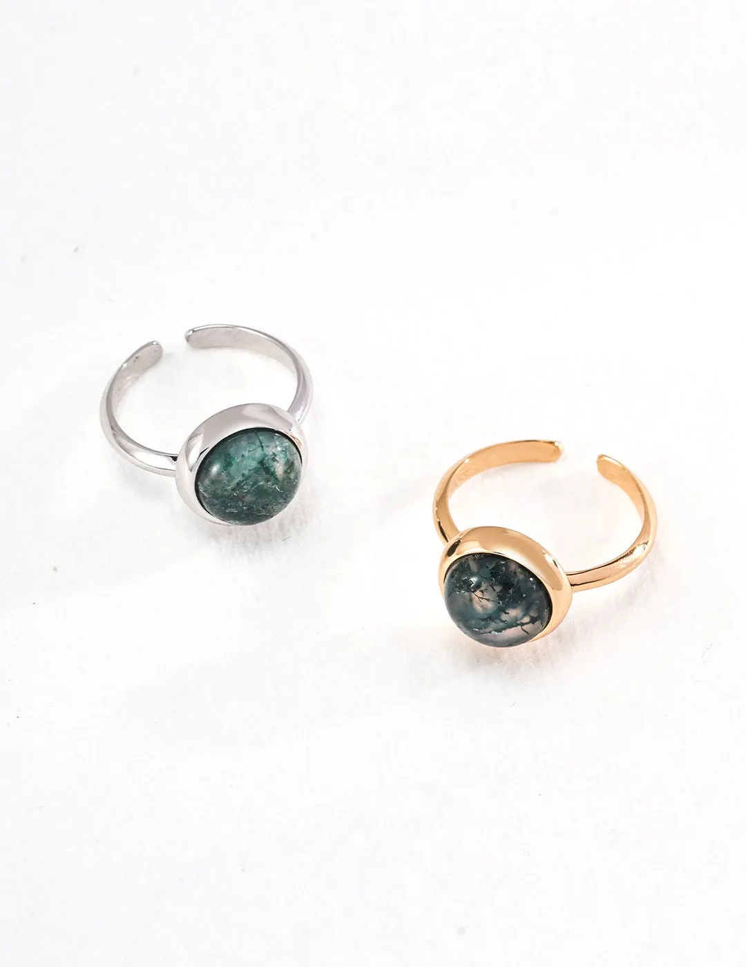 Aquatic Agate Ring