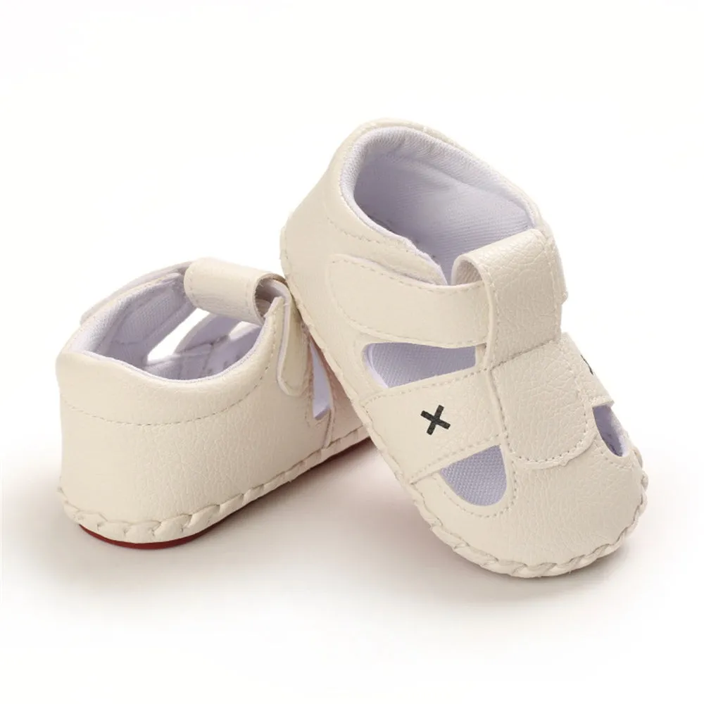 Baby Boys Solid Magic Tape Sandals Wholesale Child Shoes