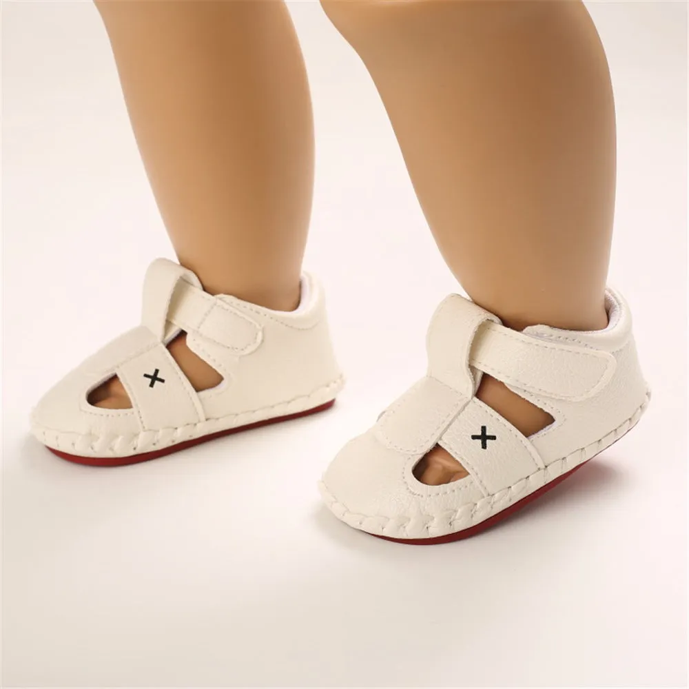 Baby Boys Solid Magic Tape Sandals Wholesale Child Shoes