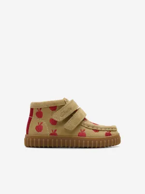 Baby Suede Apple Tor Hill Boots in Beige