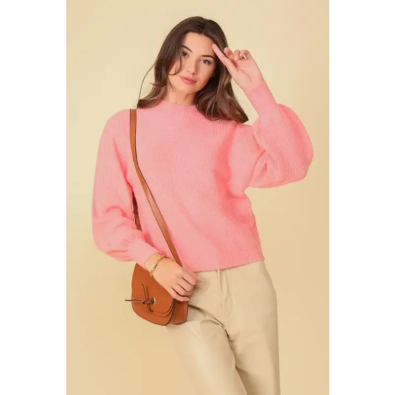 Balloon Puff Sleeve Sweater