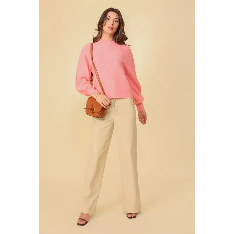 Balloon Puff Sleeve Sweater