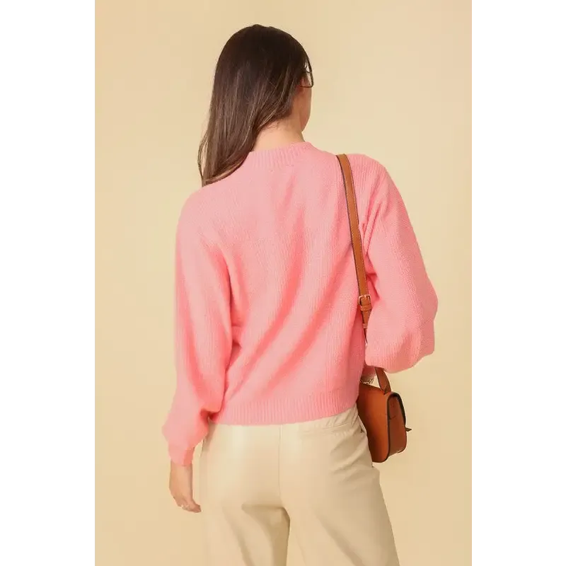 Balloon Puff Sleeve Sweater