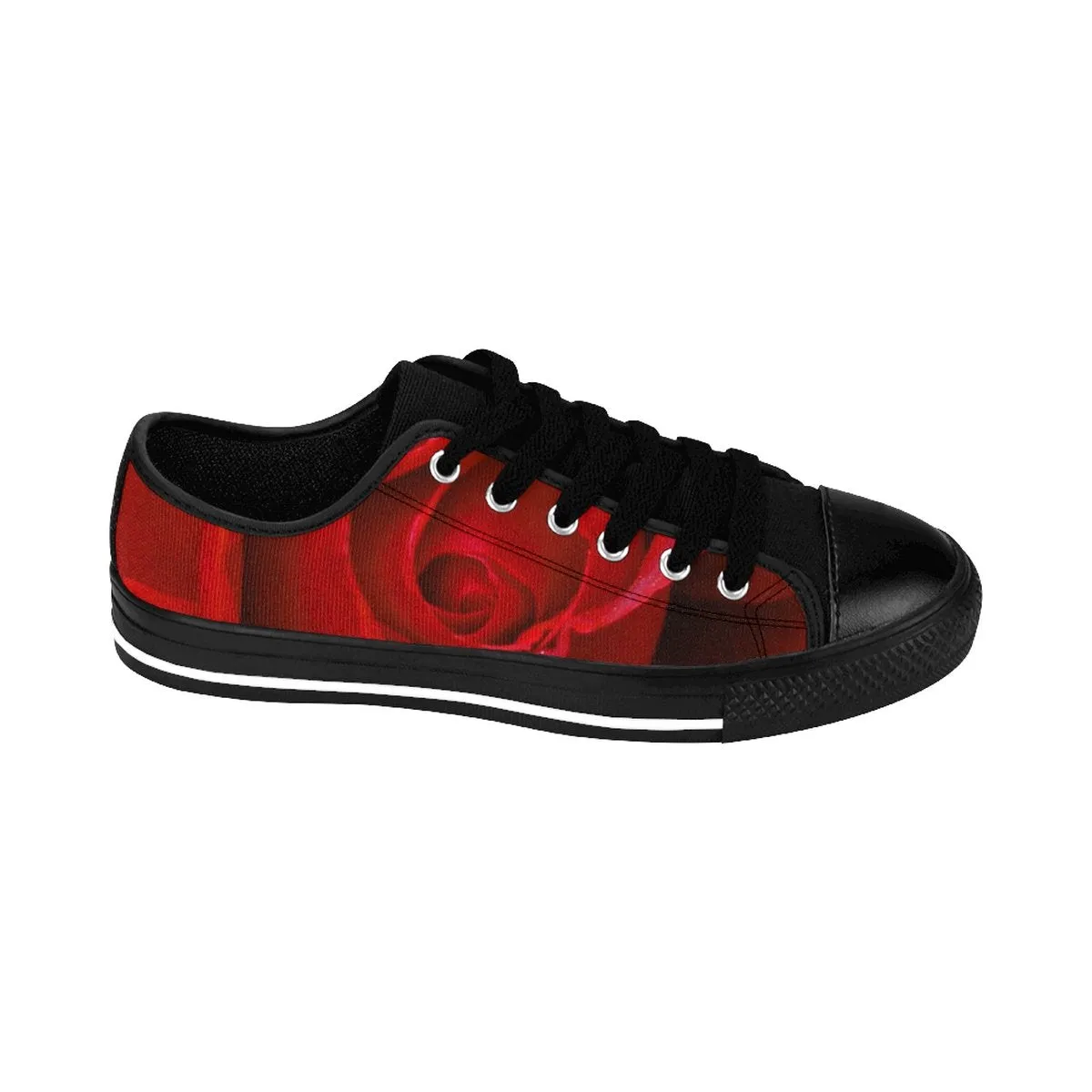 Beautiful Red Rose Women's Sneakers