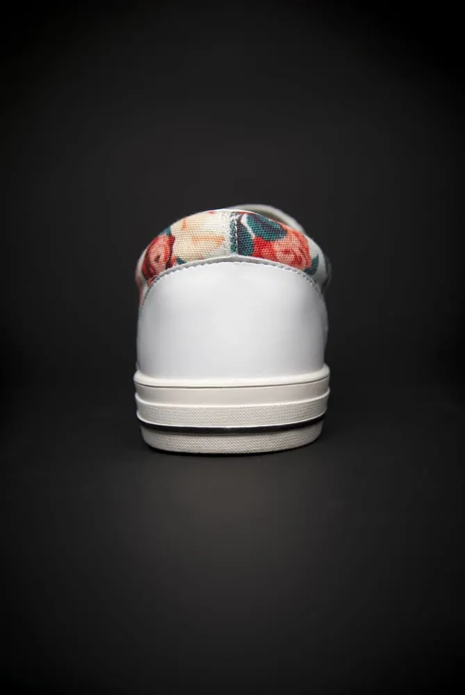 Biggie Floral Print Canvas Ladies Slip On Low-Top