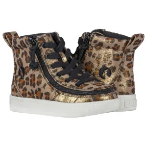 Billy Footwear (Toddlers) - High Top Leopard Shimmer Textile Shoes