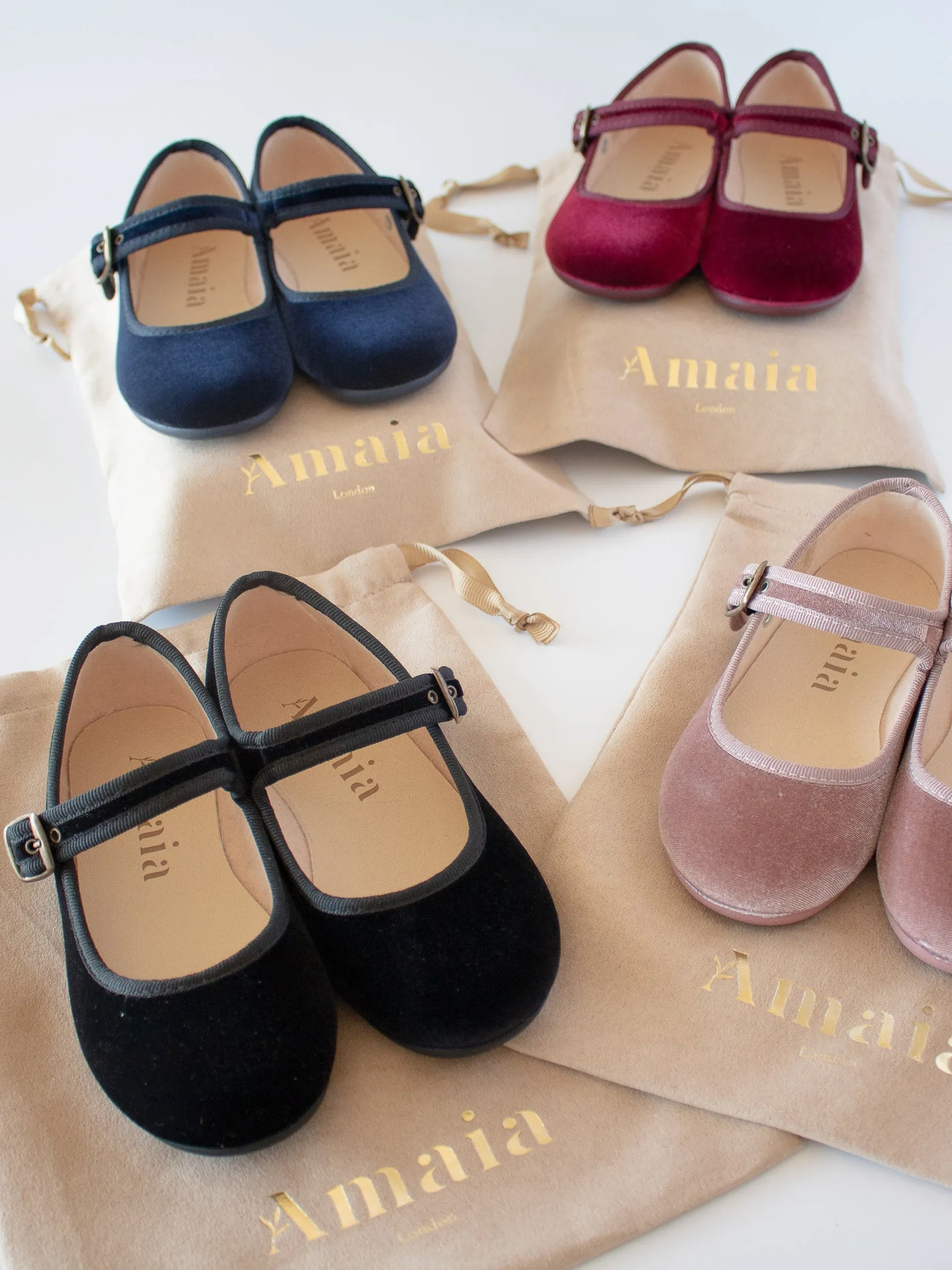 Black girl velvet shoes