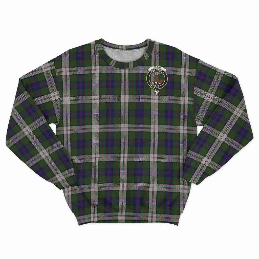 Blair Dress Tartan Sweatshirt with Family Crest
