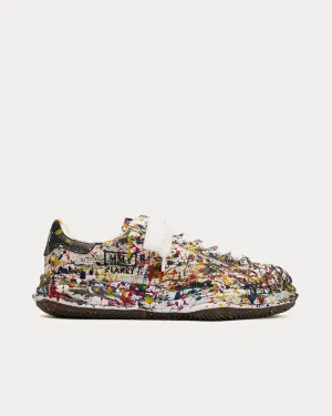 Blakey OG Sole Sputtering Paint Canvas White Low Top Sneakers