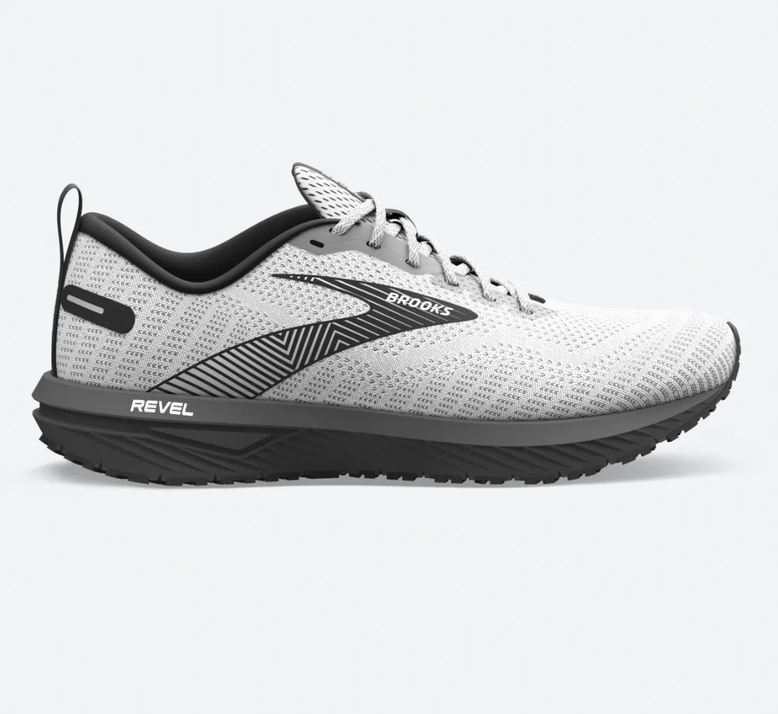 Brooks Revel 6 Men's Road Runners - White/Black