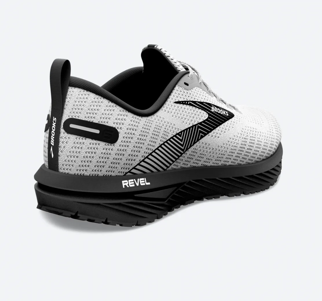 Brooks Revel 6 Men's Road Runners - White/Black