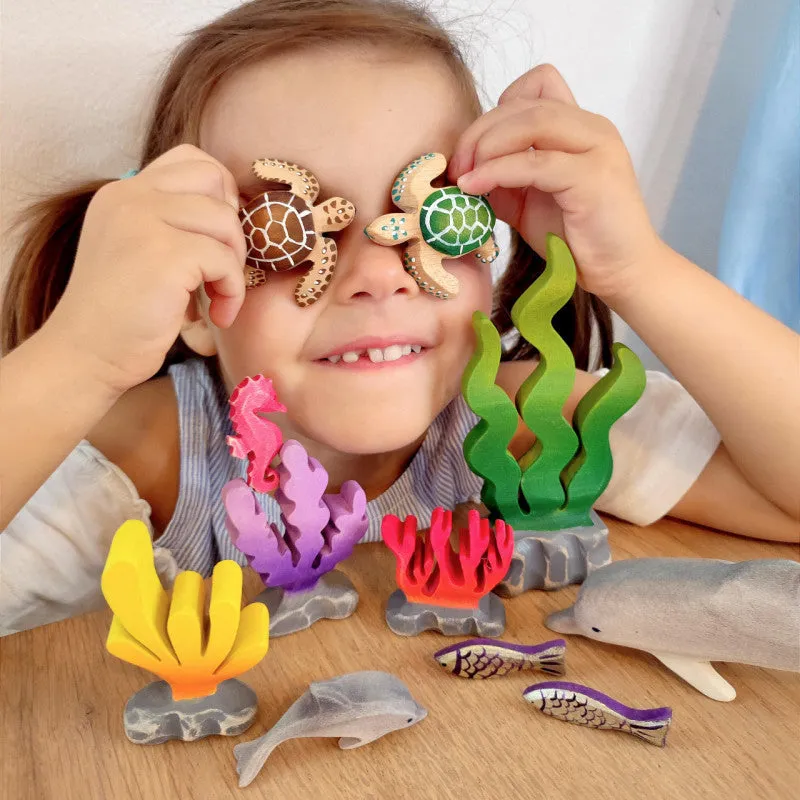 Bumbu Wooden Animal Ocean | Seahorse