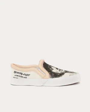 Bumper-Tube Canvas Rembrandt Artwork Beige Slip On Sneakers