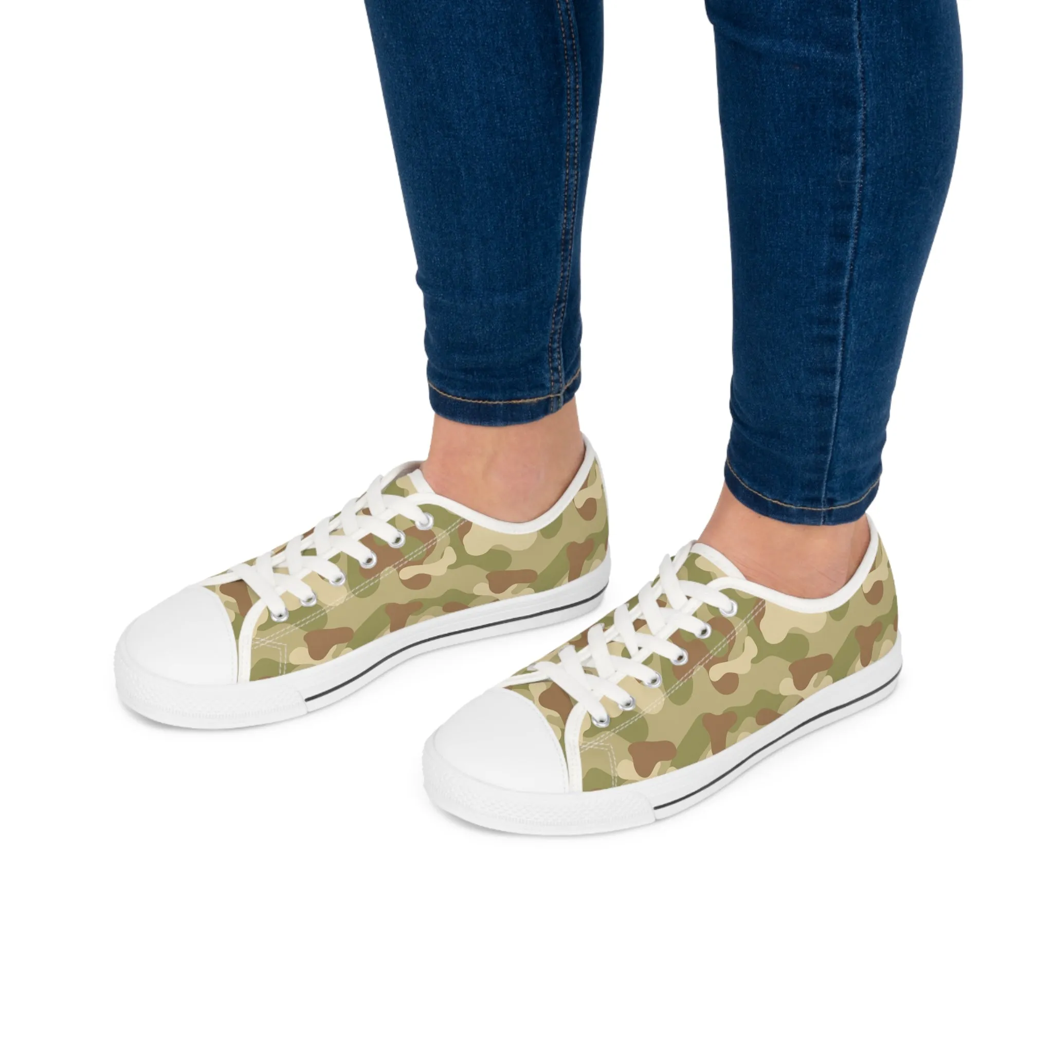 Camo no 8 Women's Low Top Sneakers