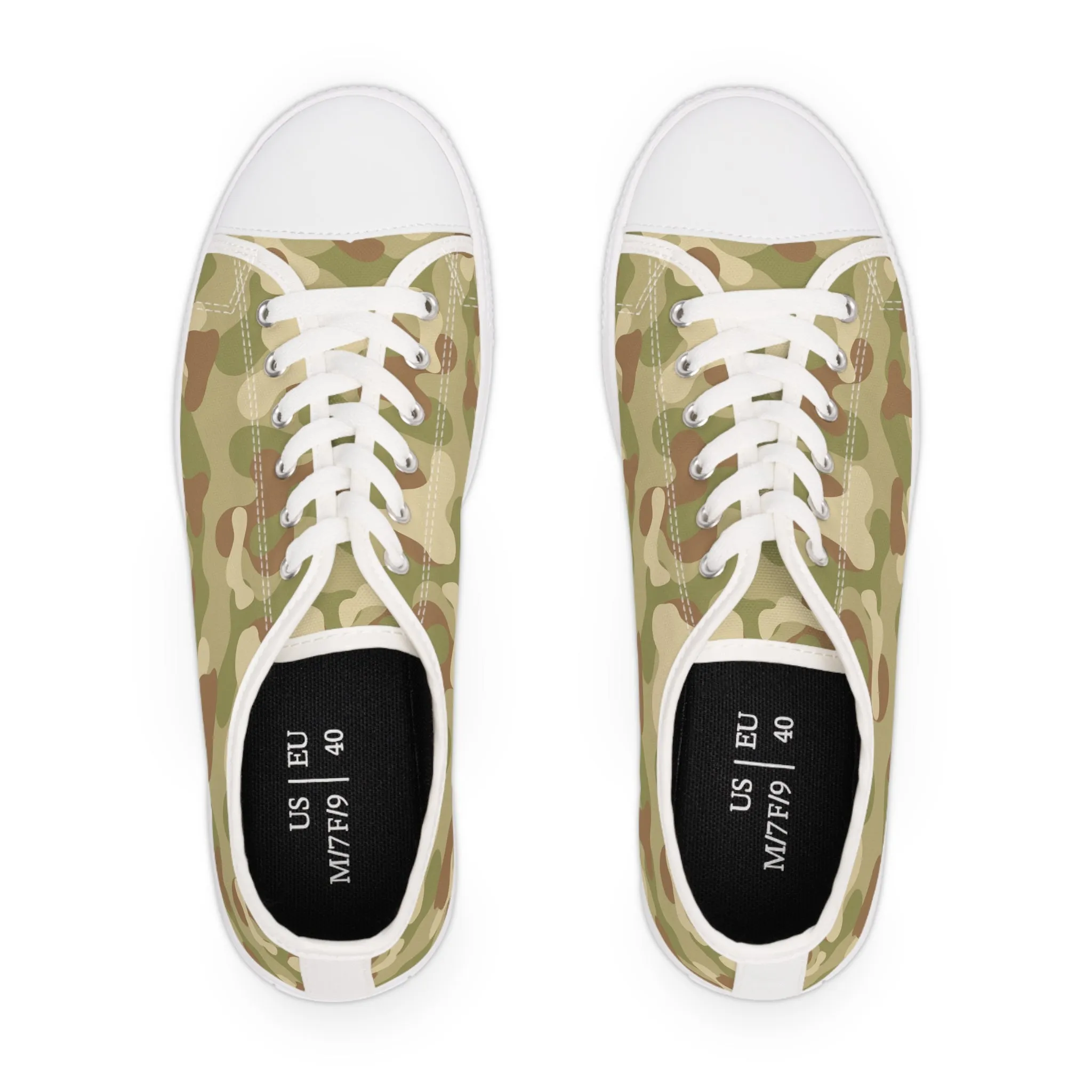 Camo no 8 Women's Low Top Sneakers