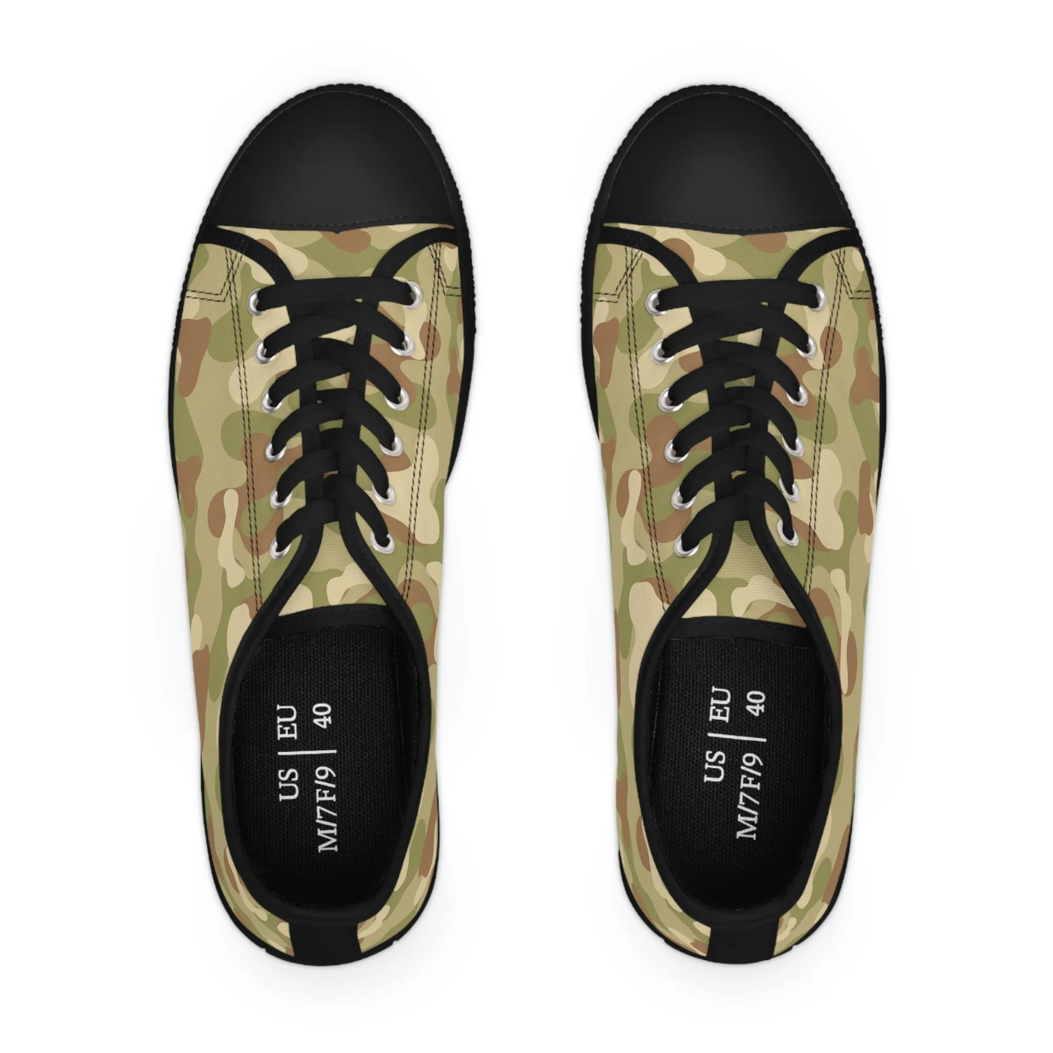 Camo no 8 Women's Low Top Sneakers