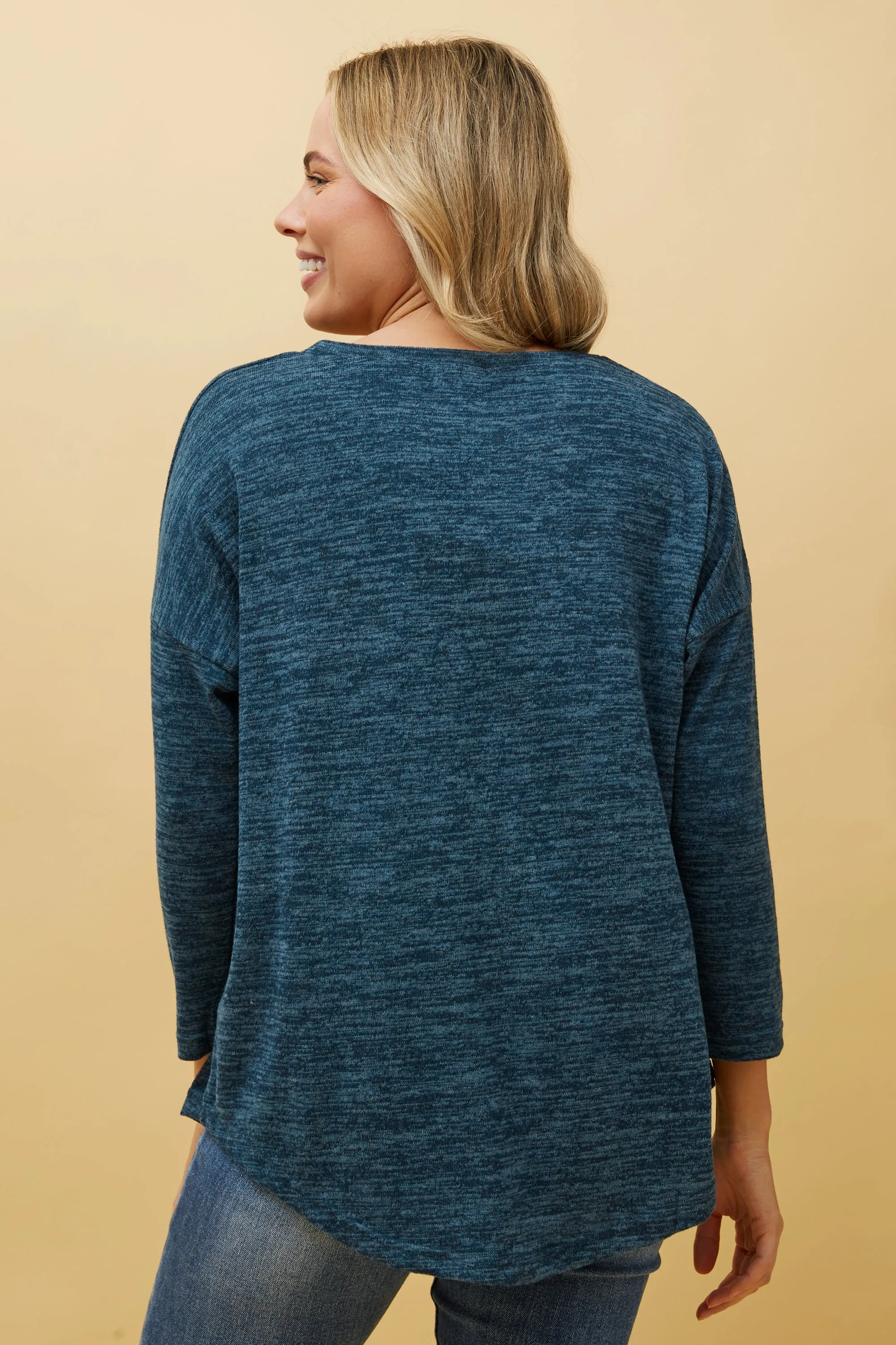 Caroline Morgan 3/4 Sleeve Top