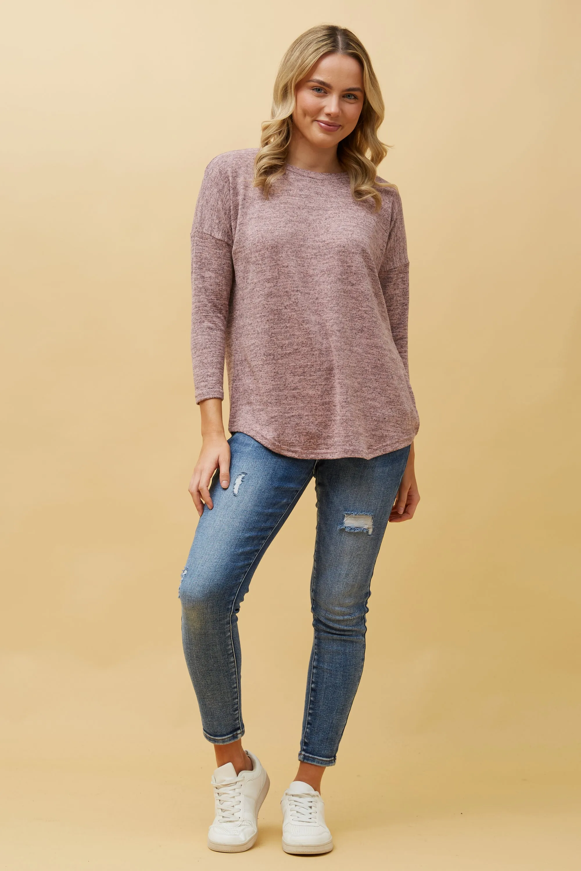 Caroline Morgan 3/4 Sleeve Top