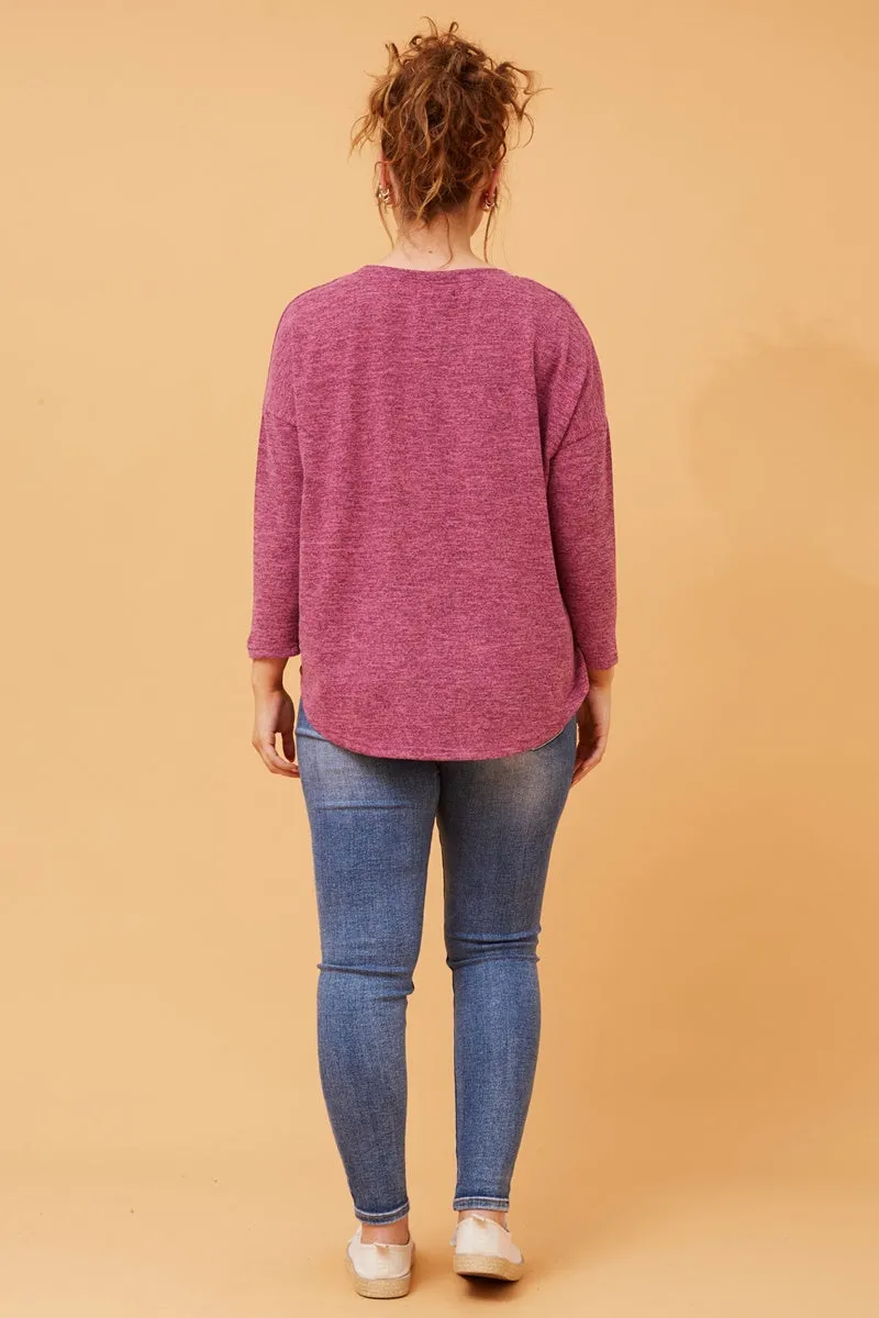 Caroline Morgan 3/4 Sleeve Top