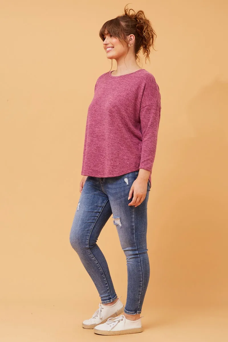Caroline Morgan 3/4 Sleeve Top