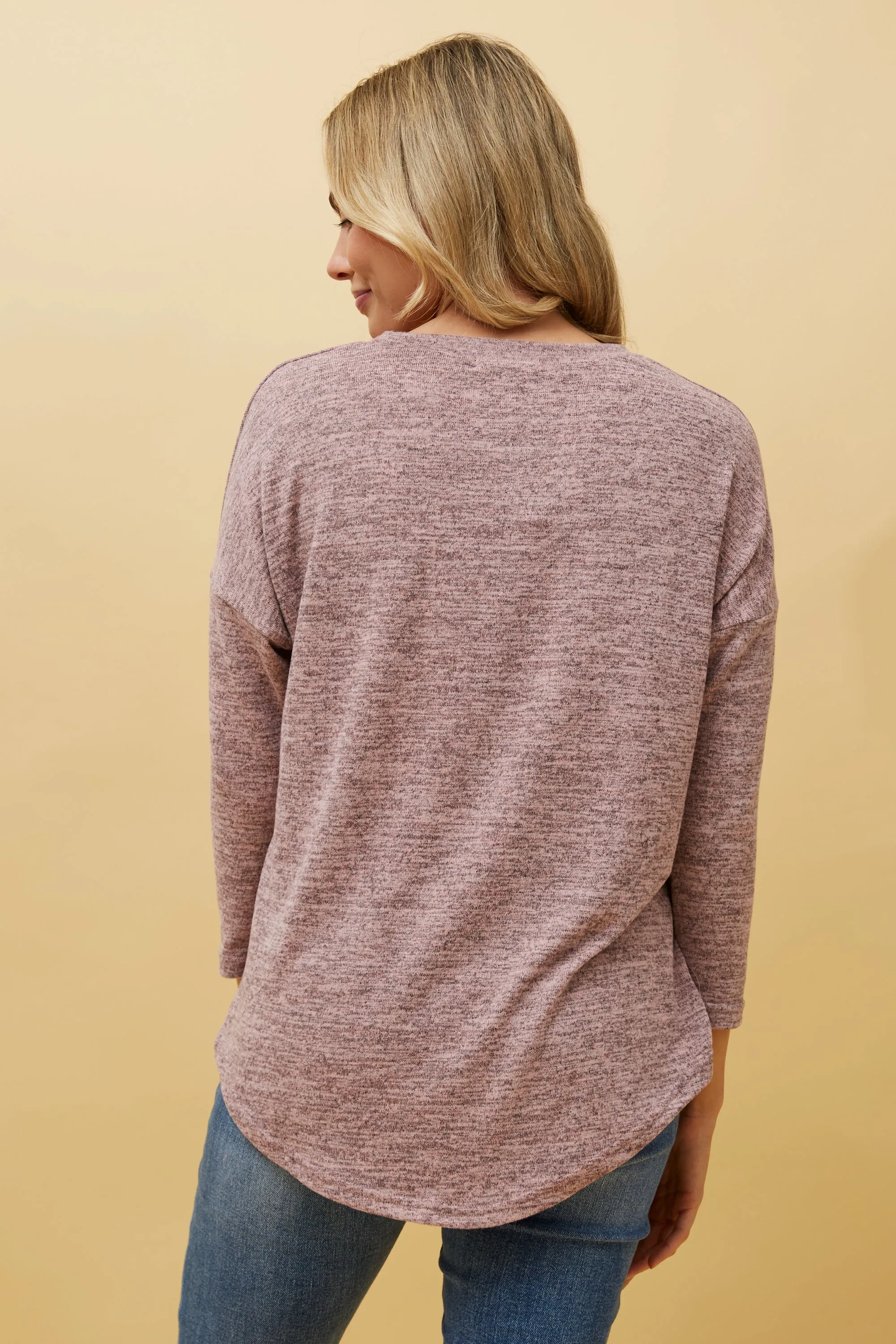 Caroline Morgan 3/4 Sleeve Top