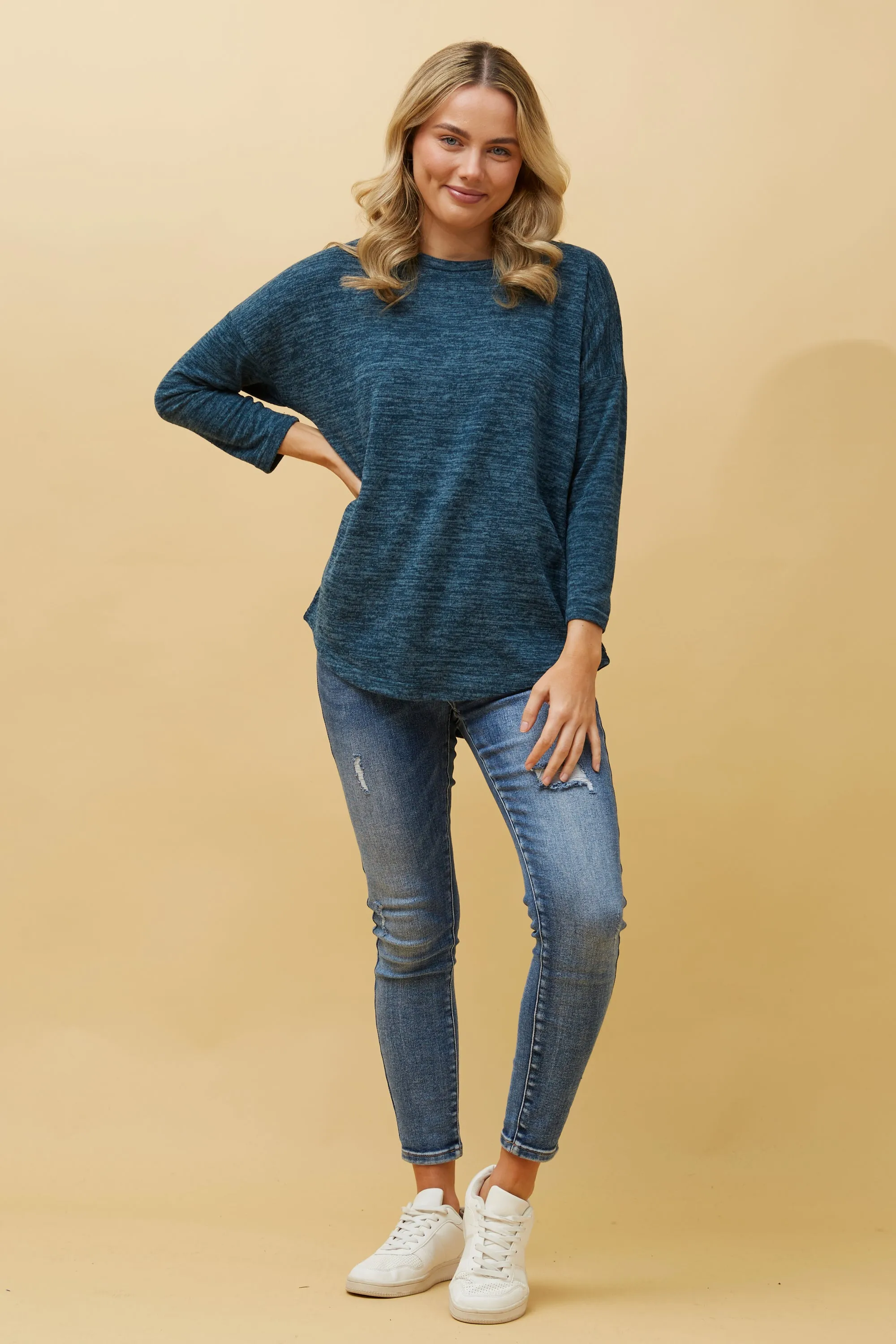 Caroline Morgan 3/4 Sleeve Top