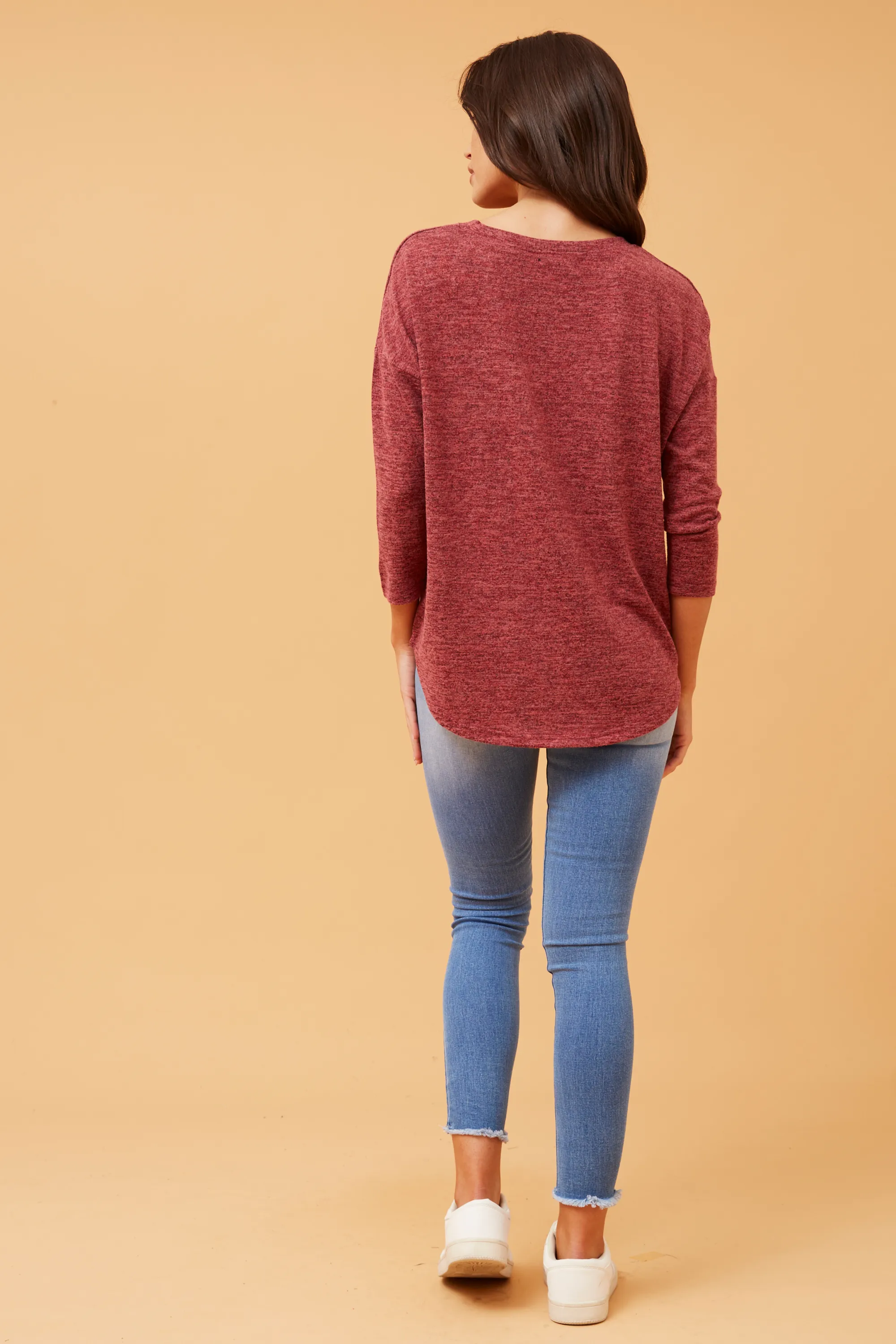 Caroline Morgan 3/4 Sleeve Top