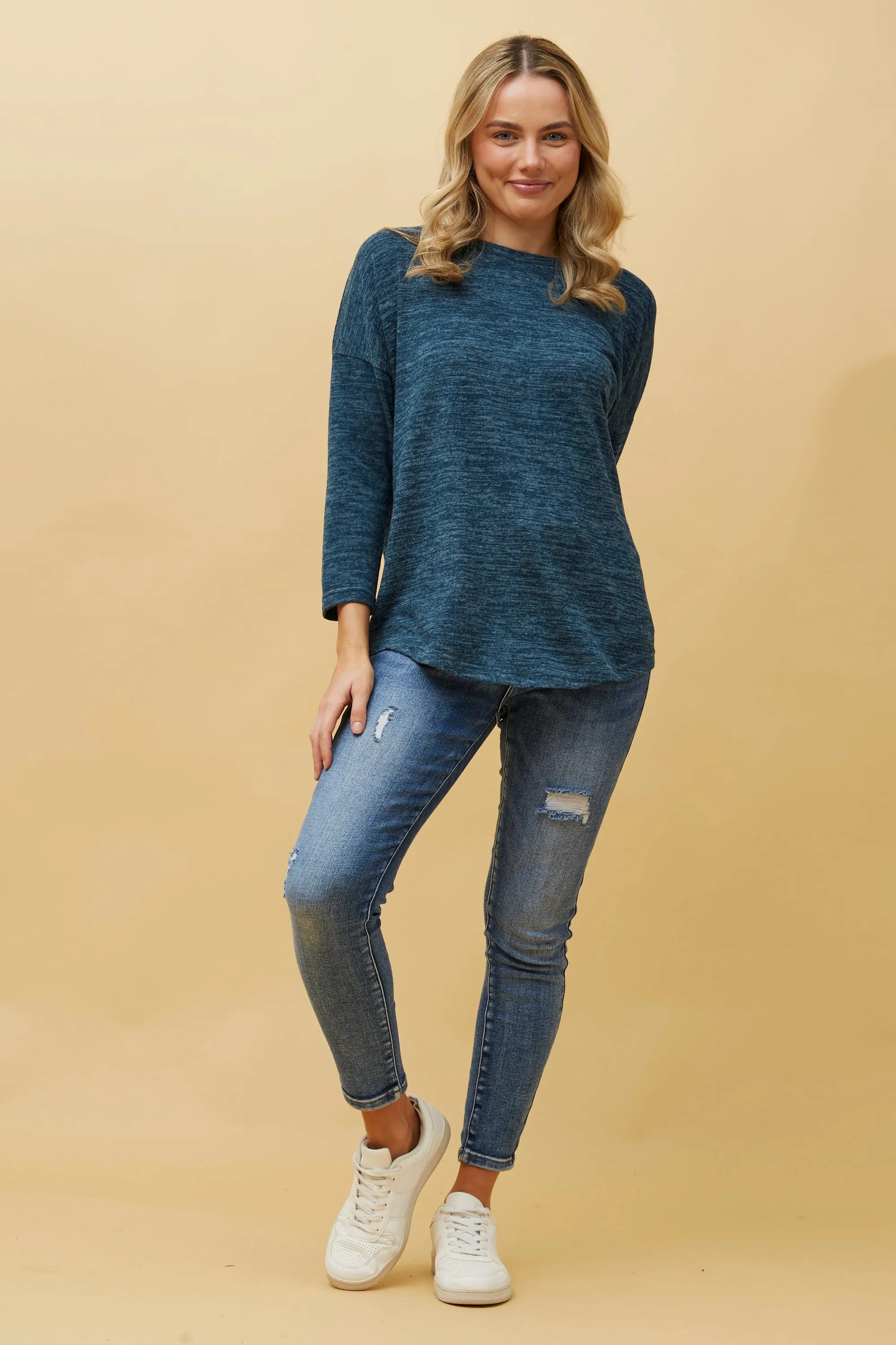 Caroline Morgan 3/4 Sleeve Top