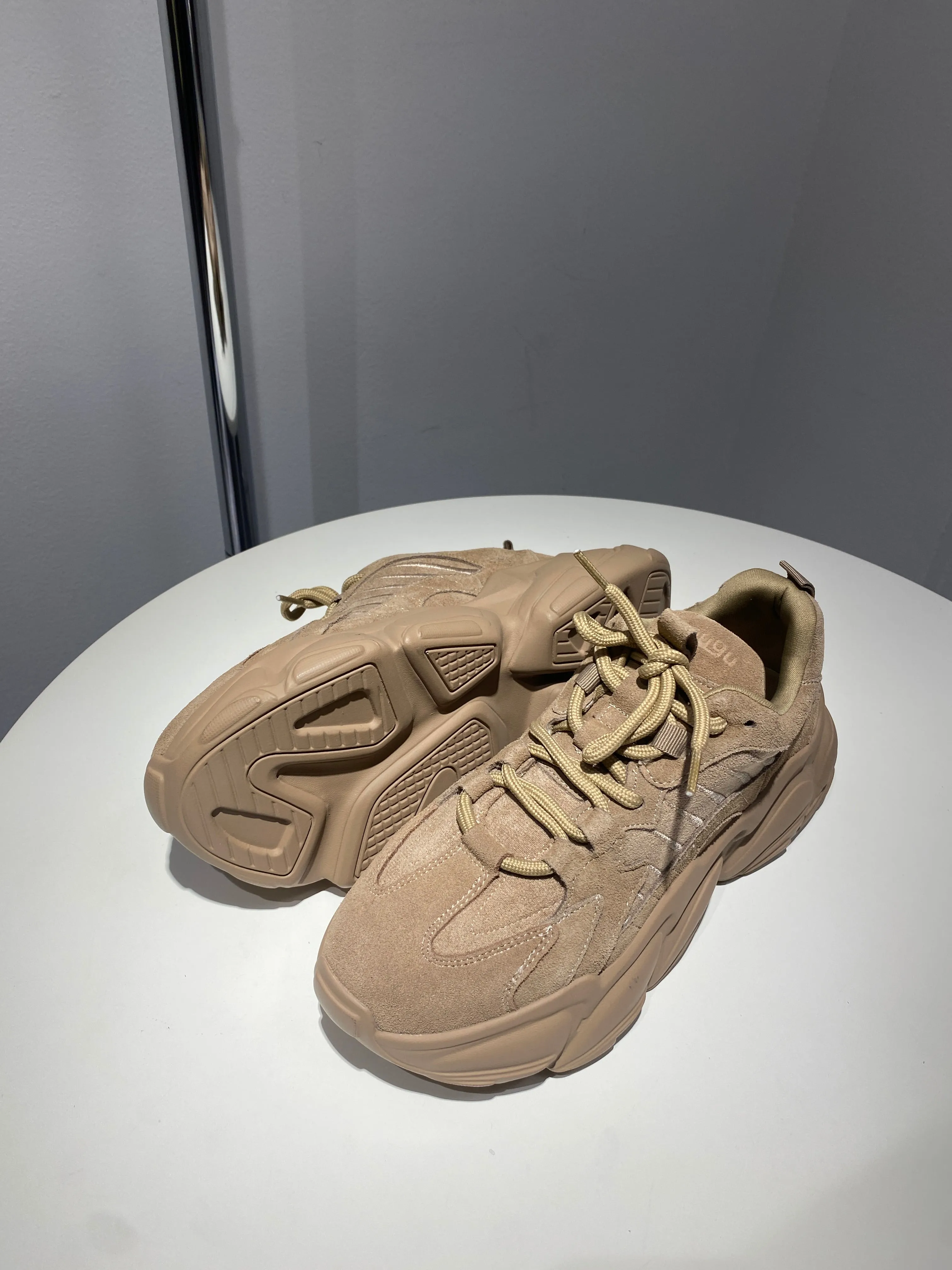 Chunky Sole Dad Shoes - Malt