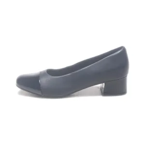 Clarks Mid-Heel Shoes Suede Black Colour For Women