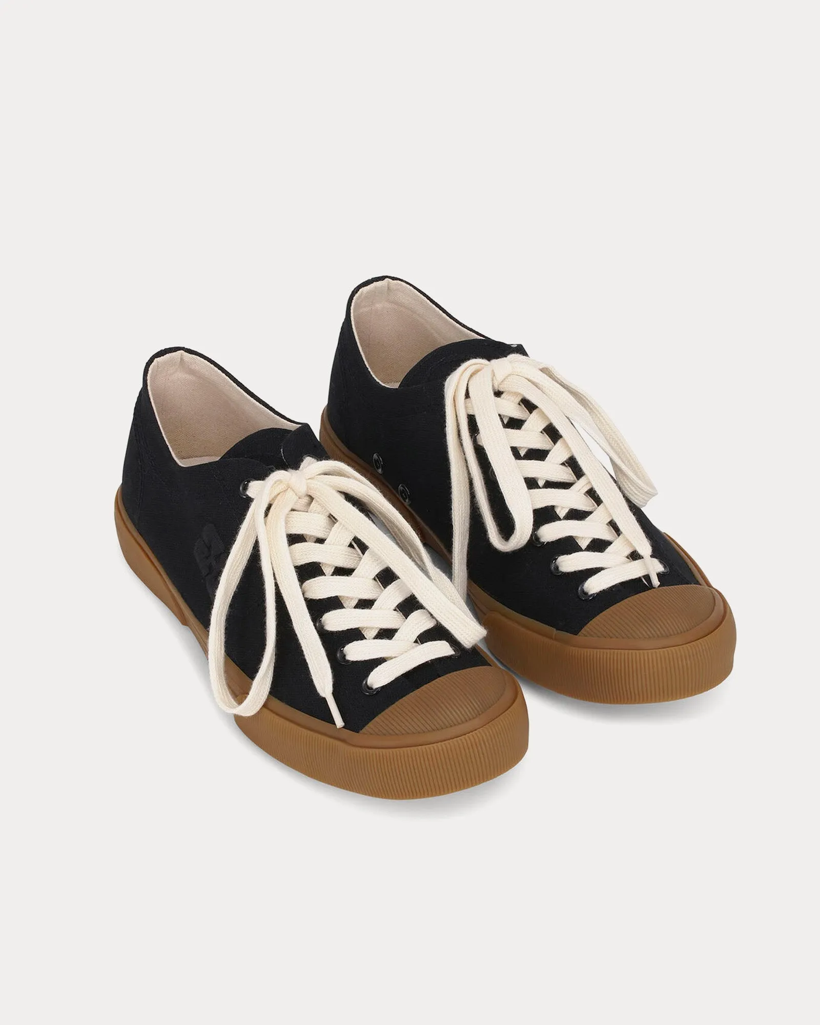 Classic Canvas Black Low Top Sneakers