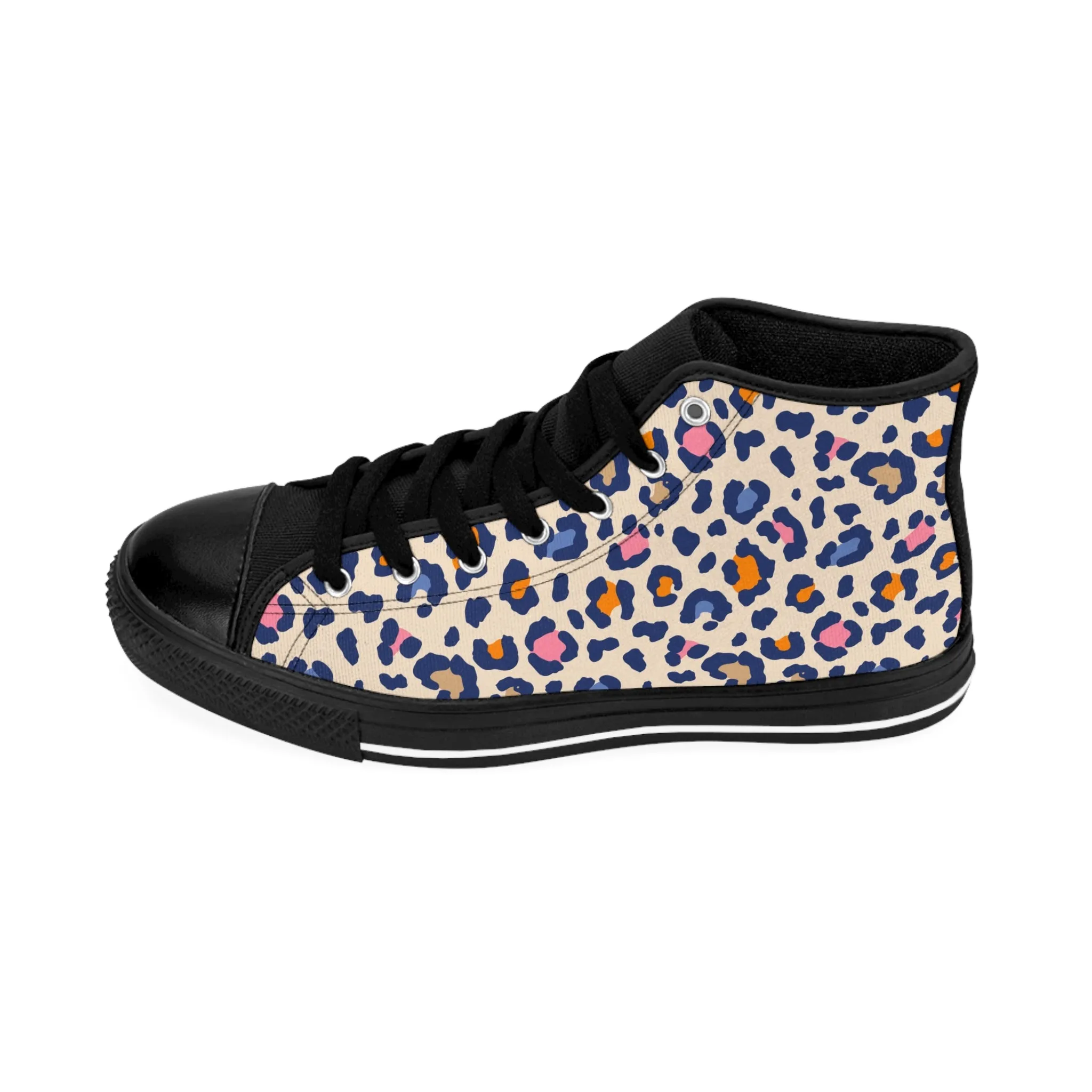 Colorful Cheetah Men's Classic Sneakers