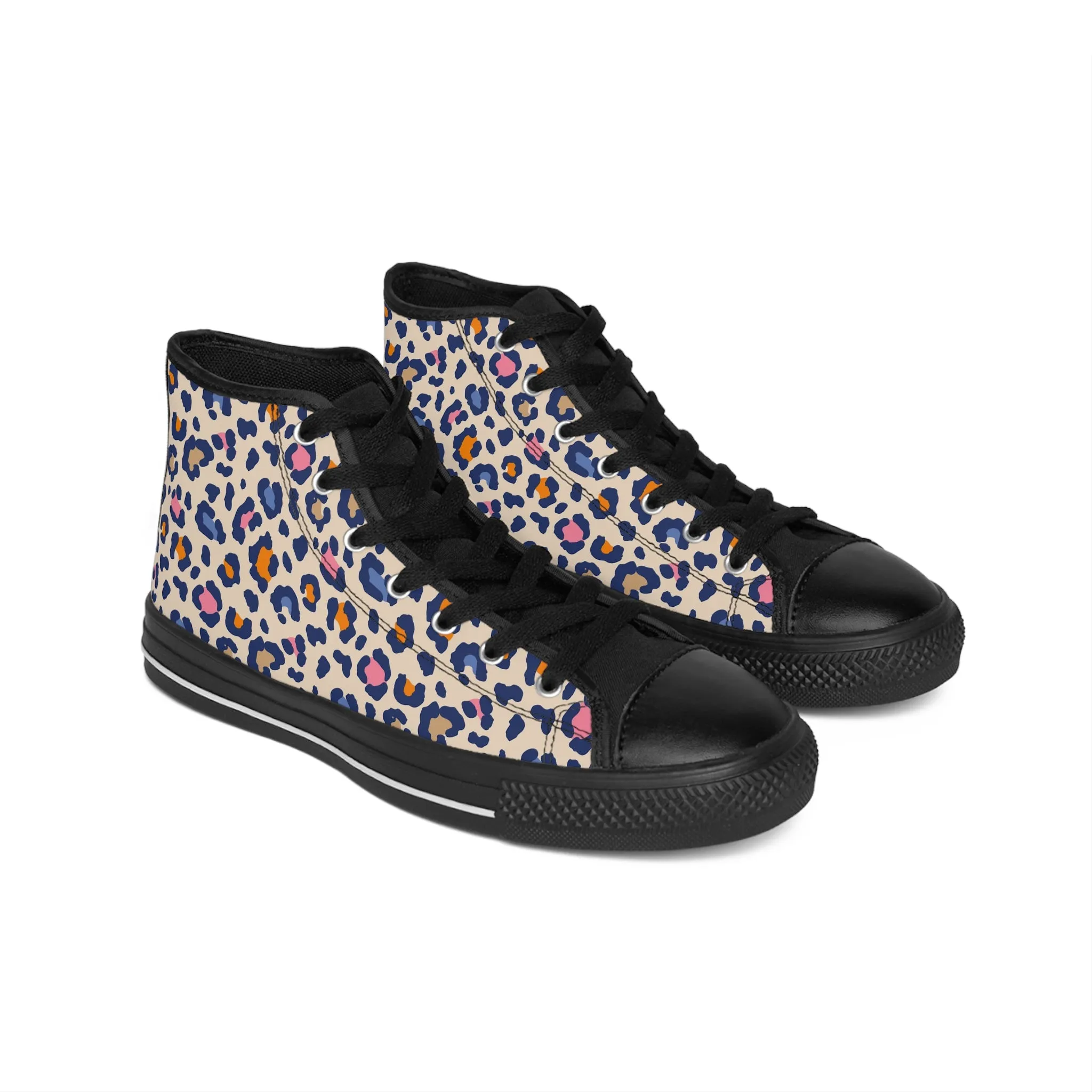 Colorful Cheetah Men's Classic Sneakers