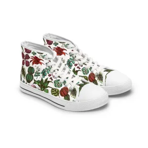 Colorful Fiddle Leaf Fig Women's High Top Sneakers