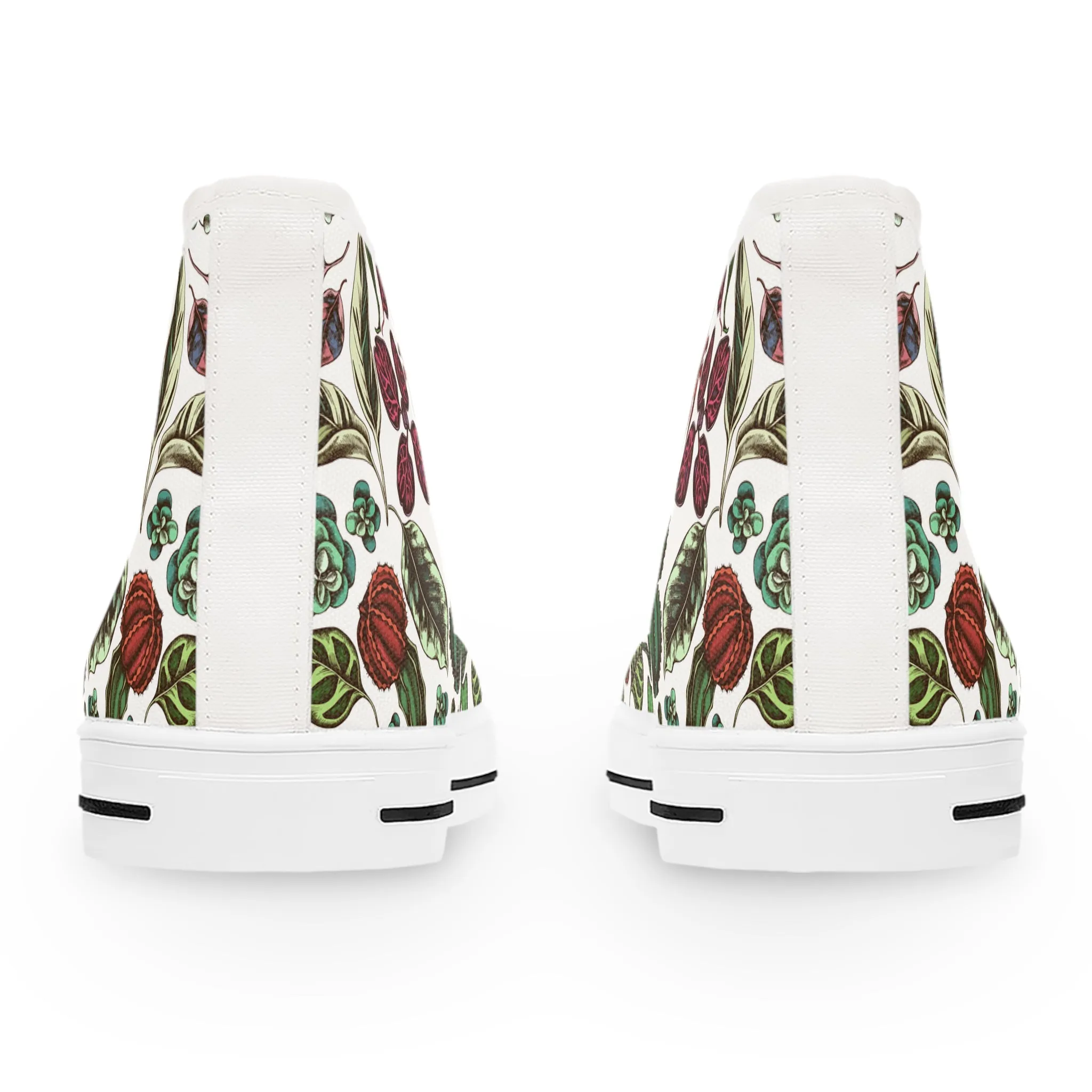 Colorful Fiddle Leaf Fig Women's High Top Sneakers