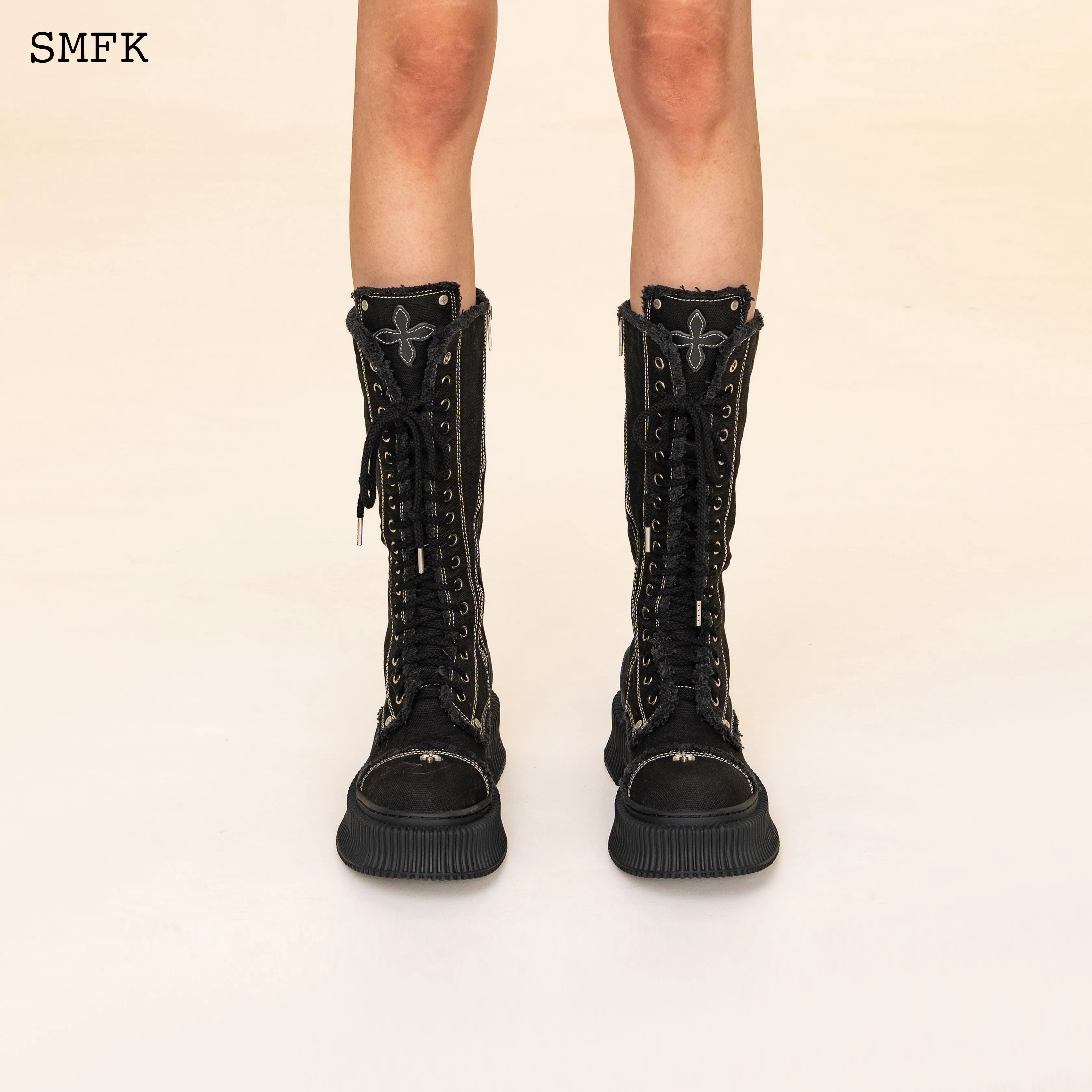 Compass Desert Black Cookies High Boots