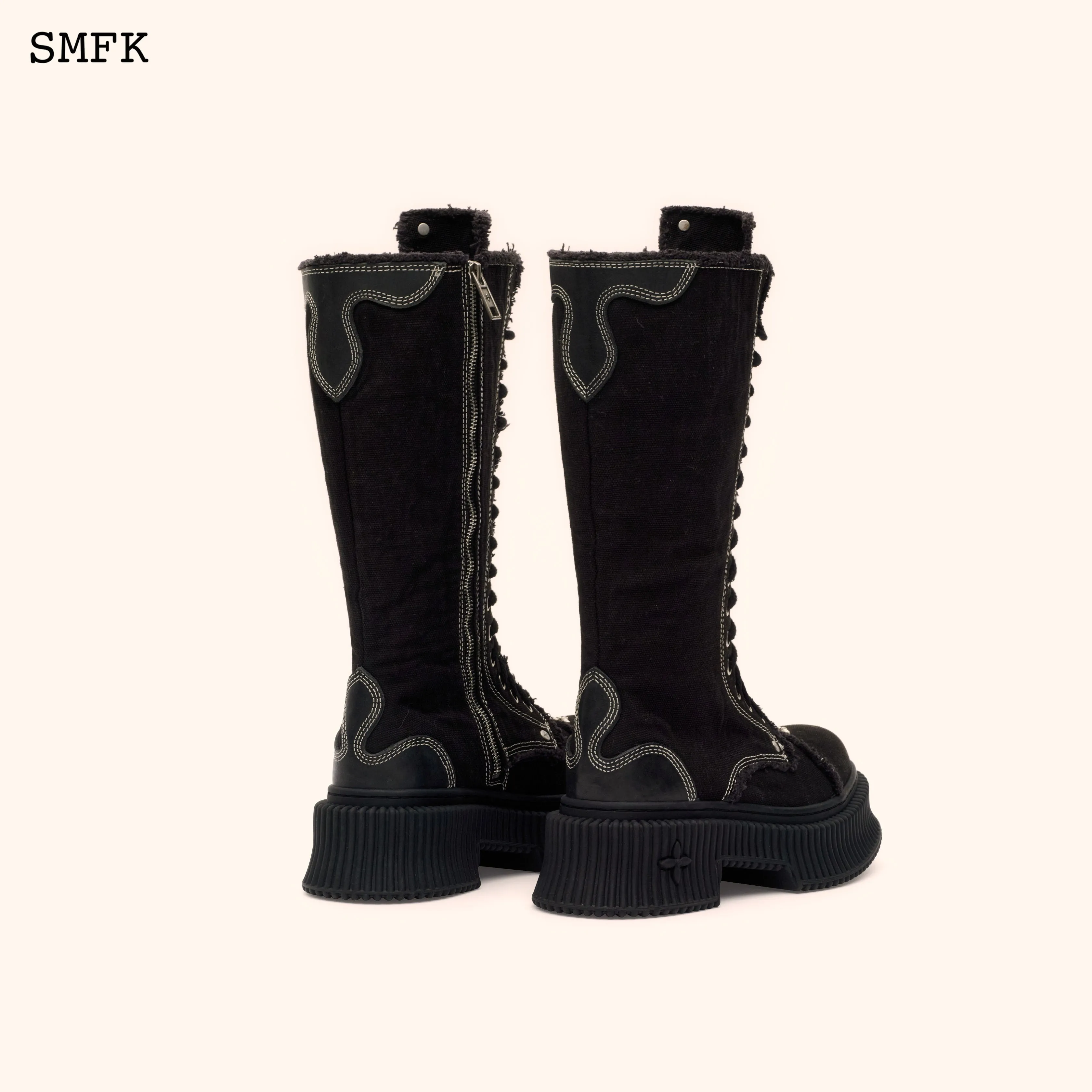 Compass Desert Black Cookies High Boots