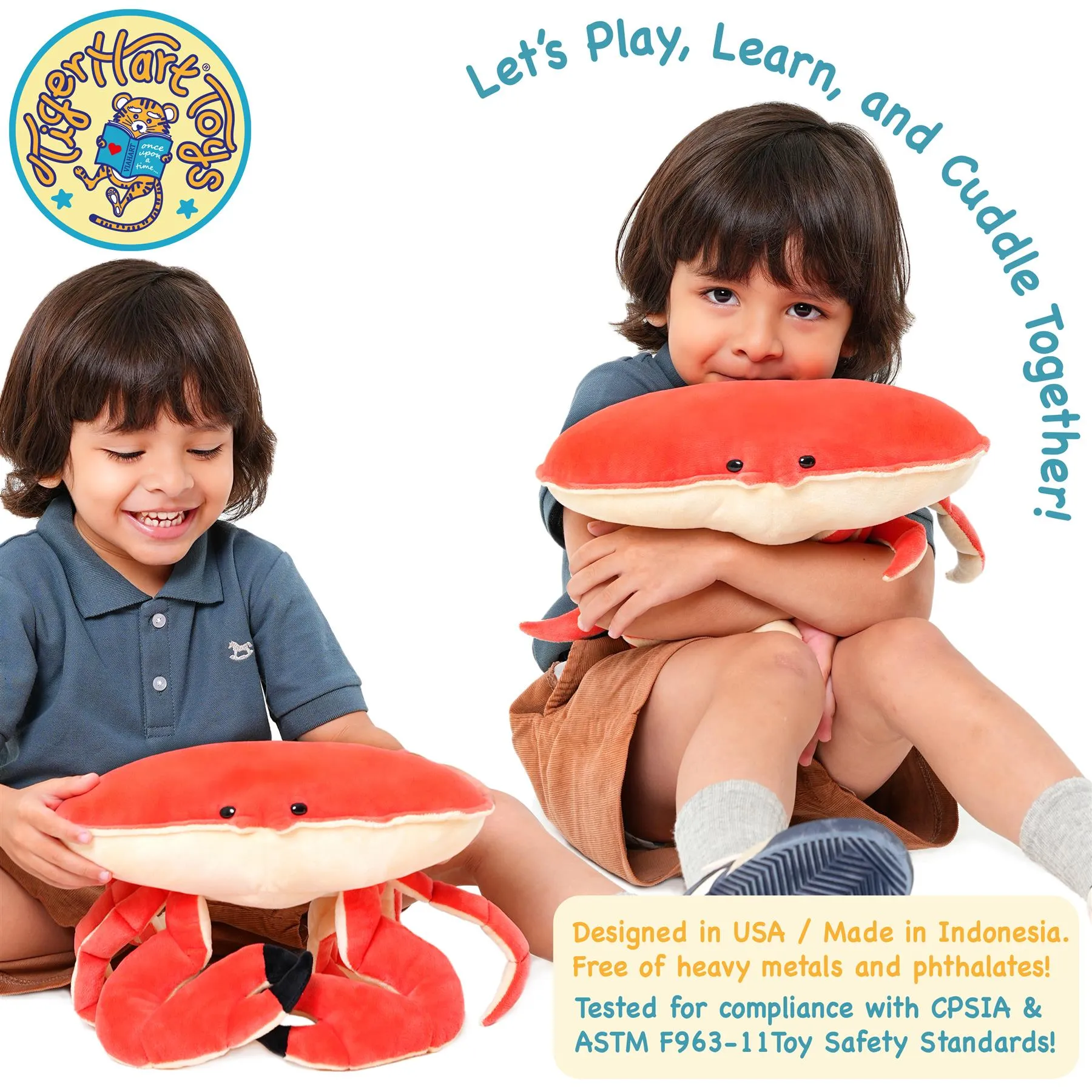 Cora The Crab - 19 Inch Stuffed Animal Plush - by TigerHart Toys