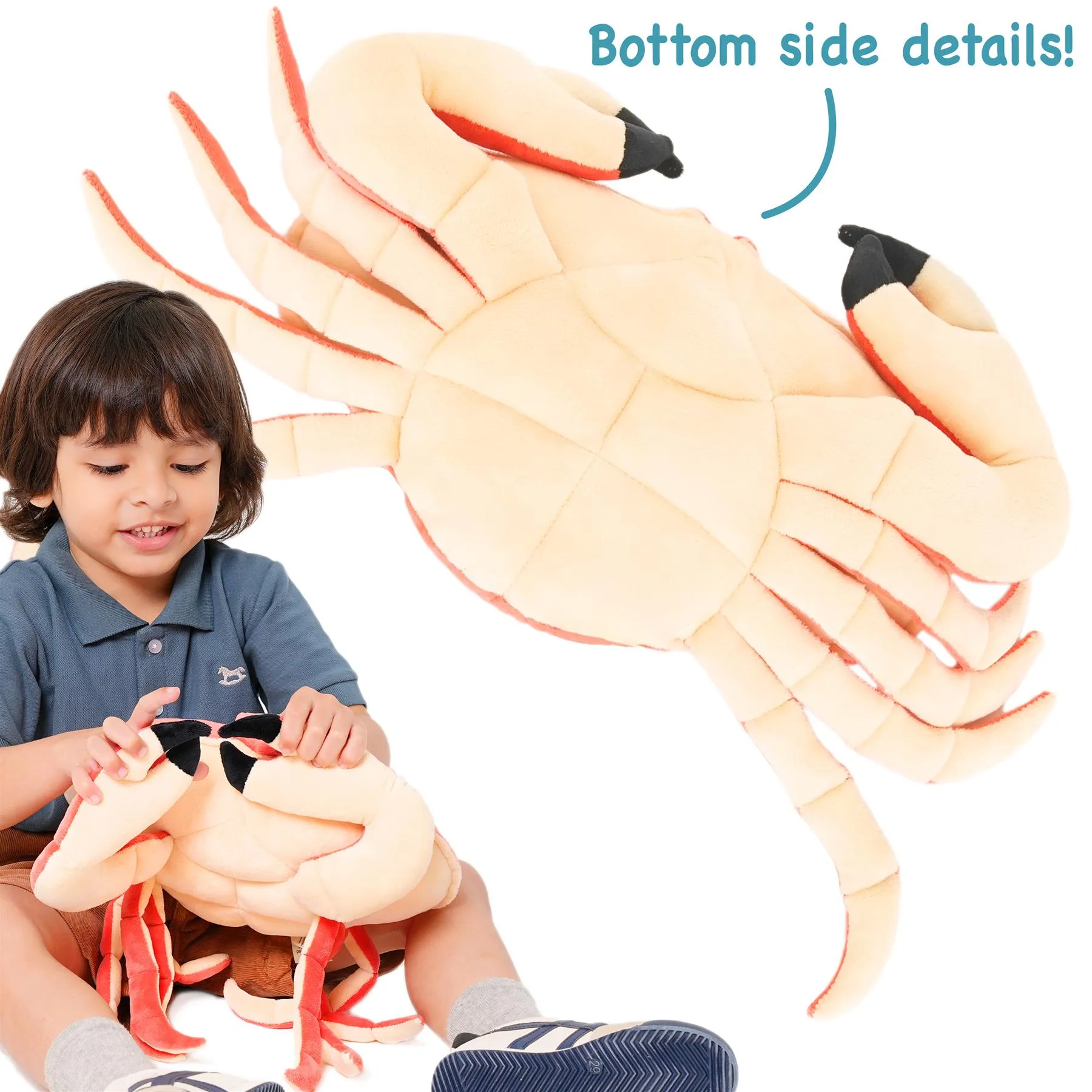 Cora The Crab - 19 Inch Stuffed Animal Plush - by TigerHart Toys