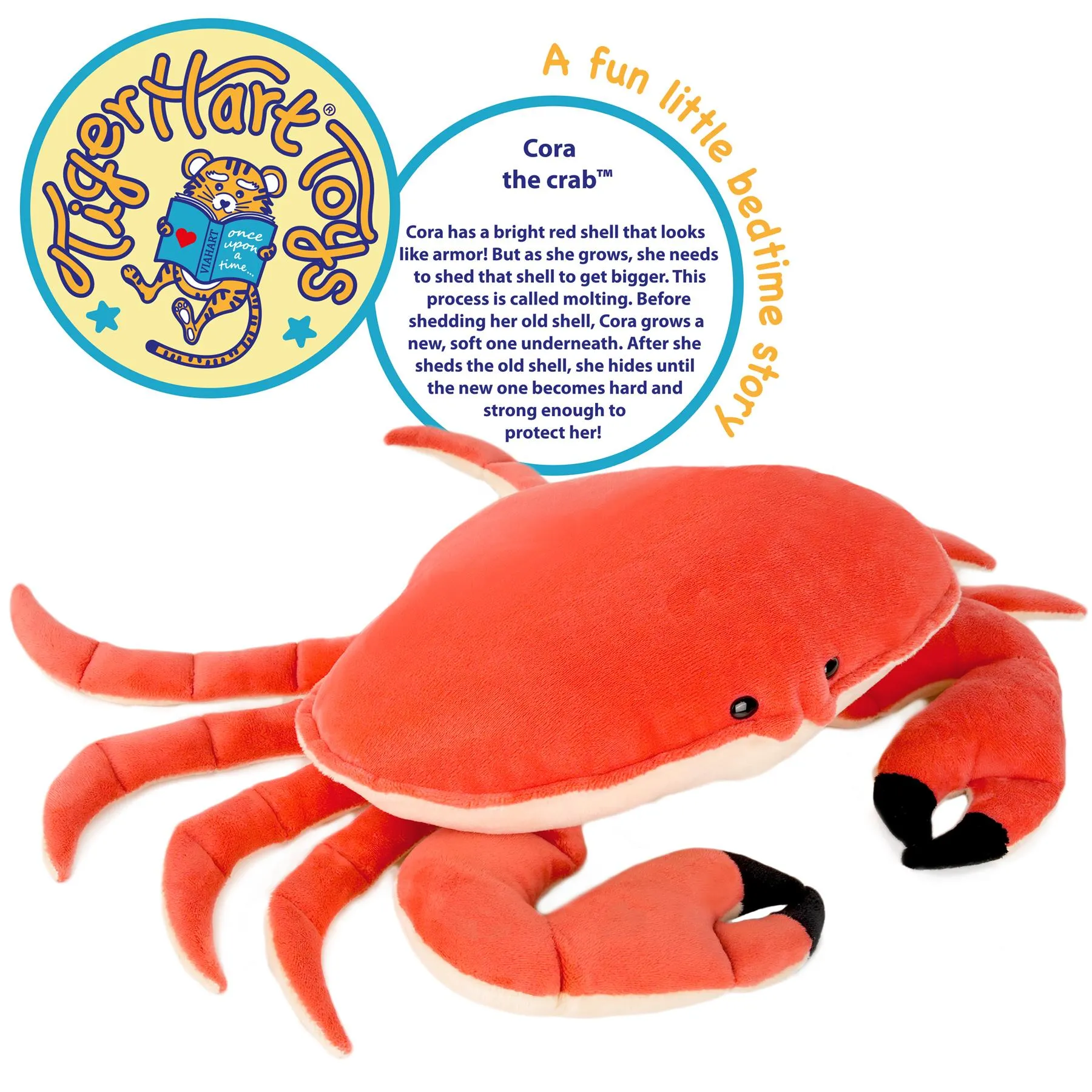 Cora The Crab - 19 Inch Stuffed Animal Plush - by TigerHart Toys