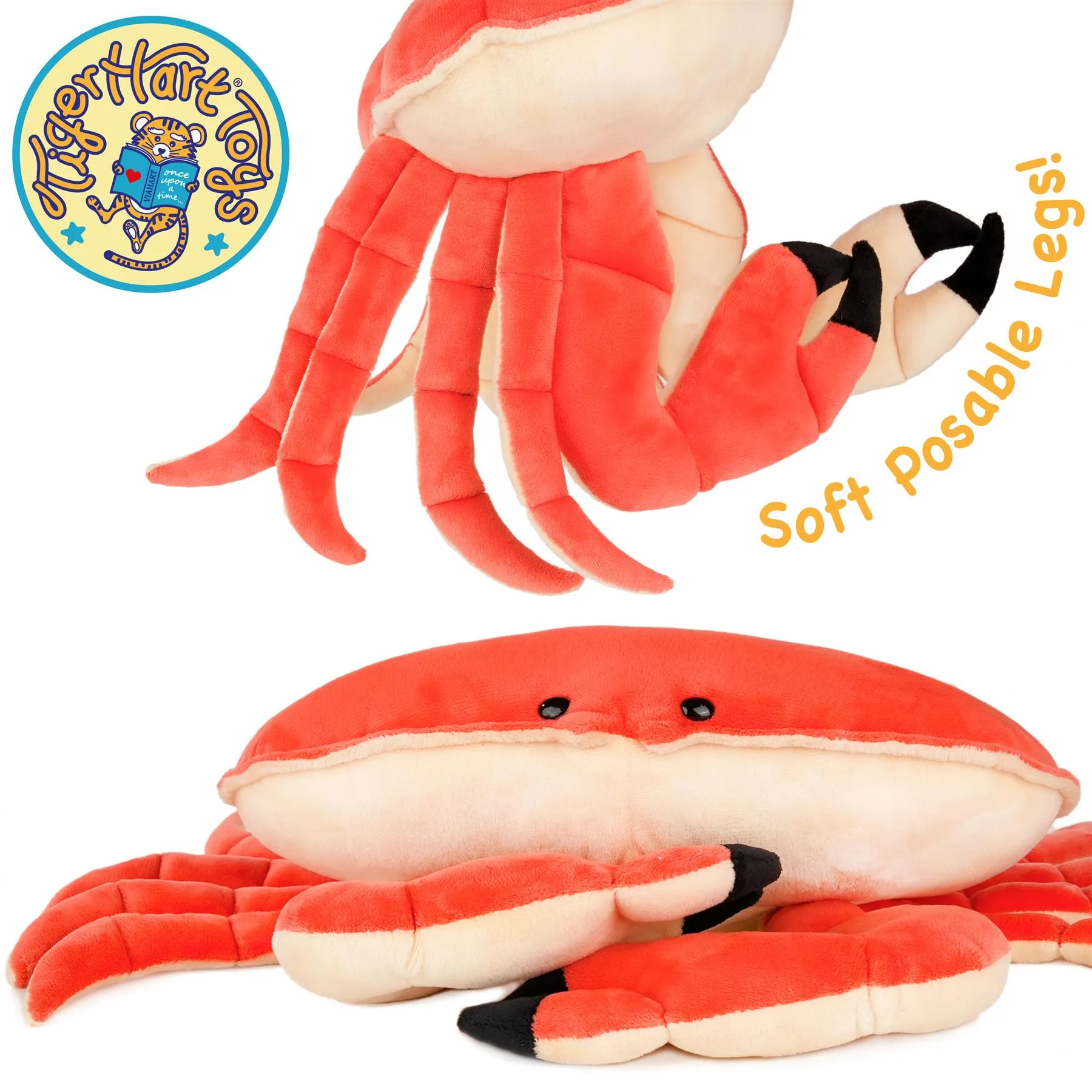 Cora The Crab - 19 Inch Stuffed Animal Plush - by TigerHart Toys