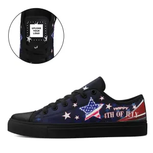Corporate Gifts,Personalized Patriotic Canvas Sneakers, Custom Comfortable Shoes, Cool Gift for 4th of July